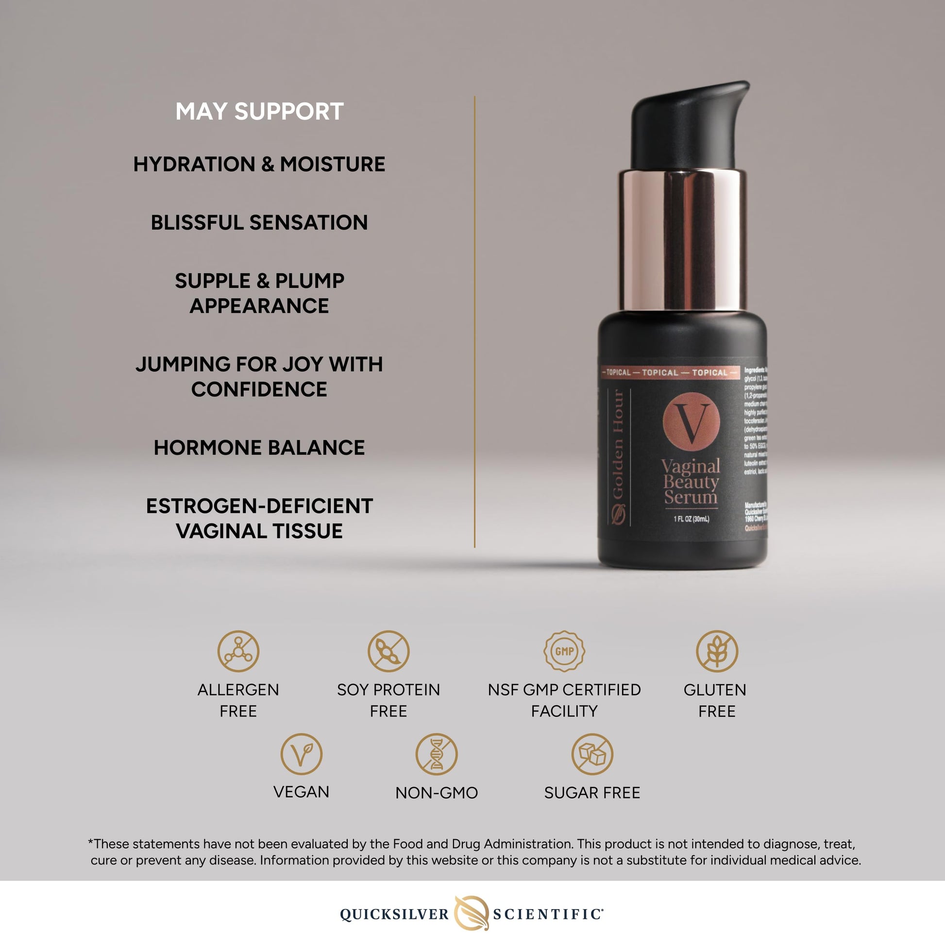 Quicksilver Scientific Vaginal Beauty Serum 1 fl oz (30ml) Quicksilver Scientific uk supplements