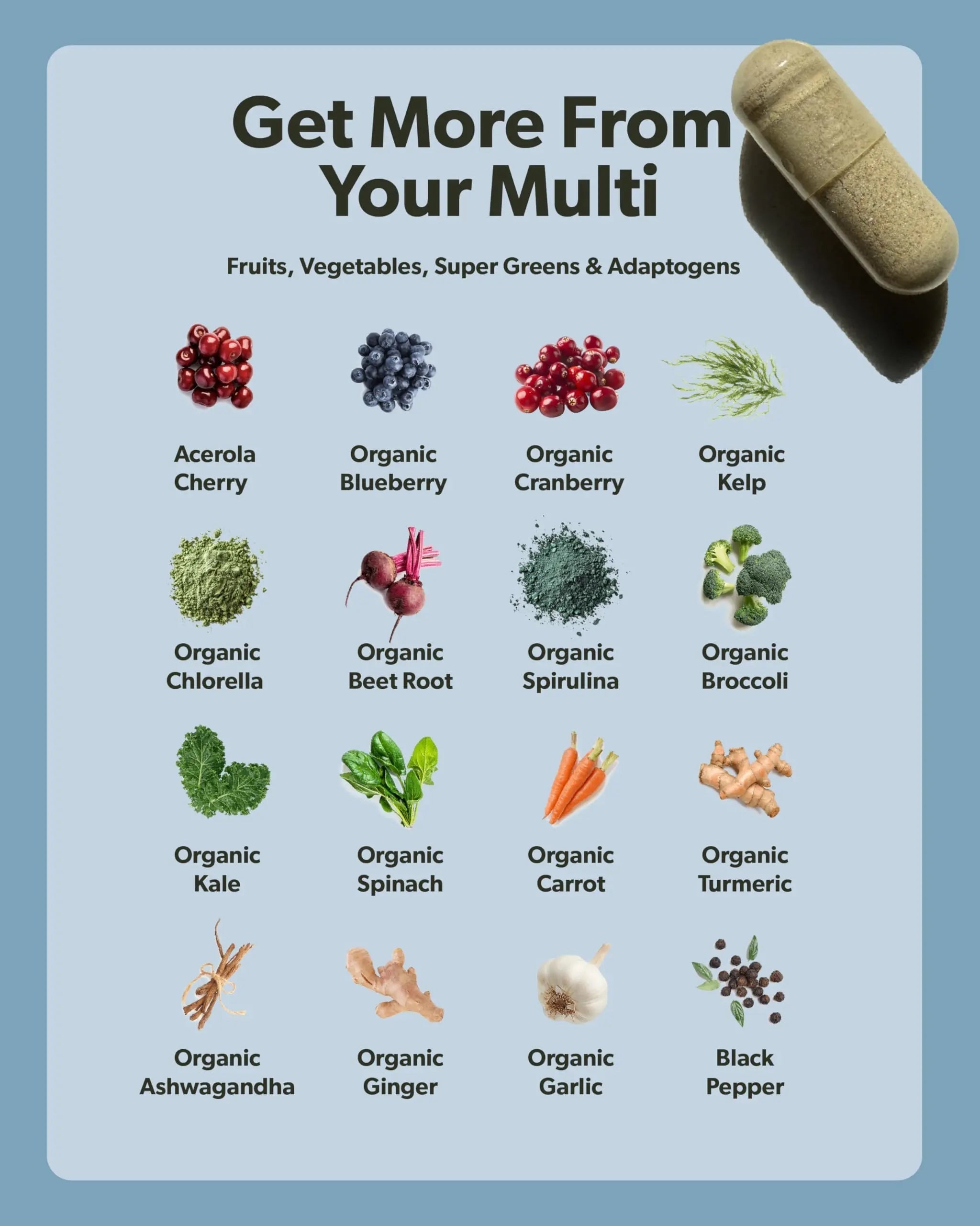 Multivitamin for Men - Daily Men’s Multivitamin - Methylated B Complex with Whole Food Ingredients, Vitamin B12, Folate sapling uk supplements