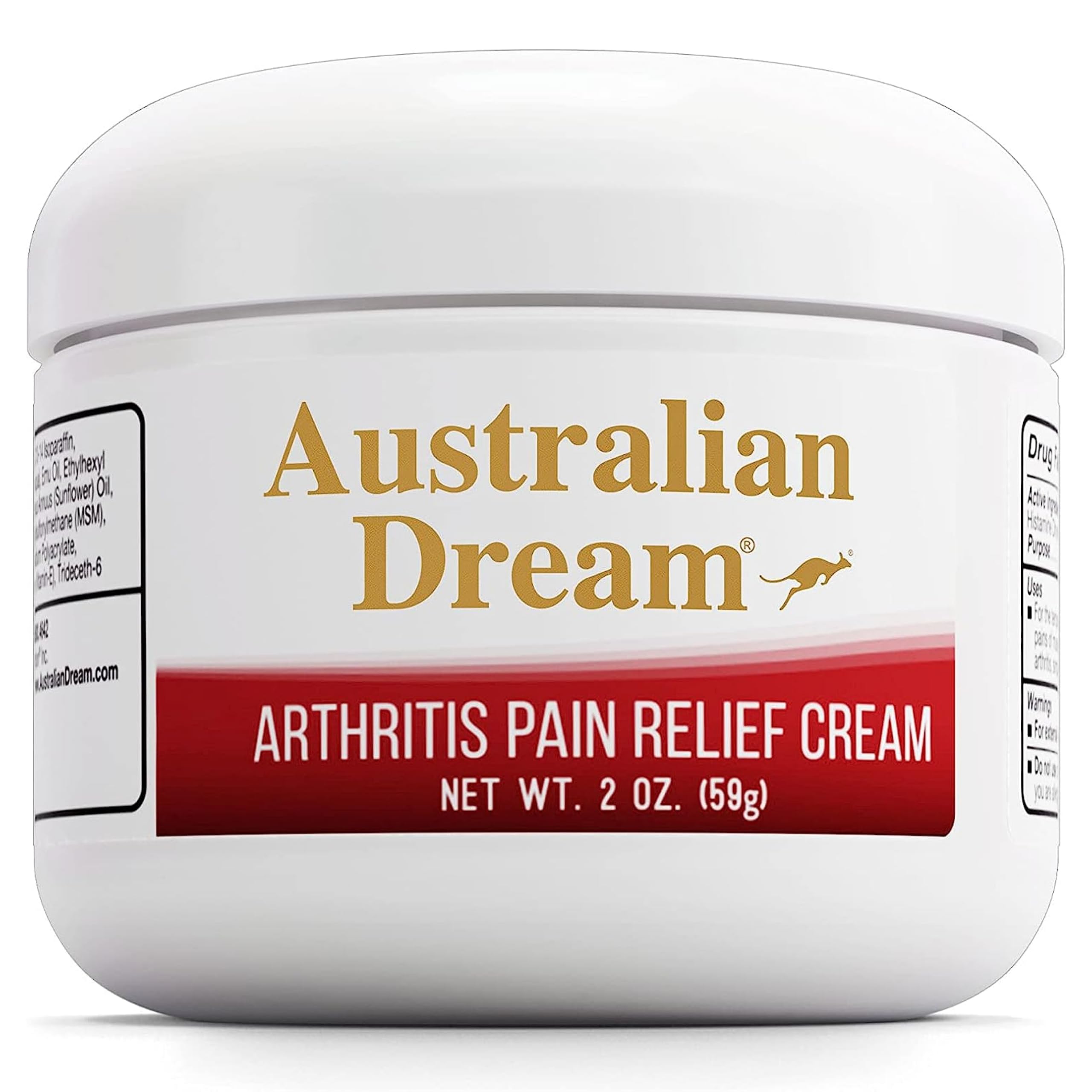 Australian Dream Arthritis Pain Relief Cream - Soothing & Non-Greasy - Powerful Topical Arthritis Pain Relief - Good for Muscle Aches or Joints - 2 oz Jar Australian Dream uk supplements