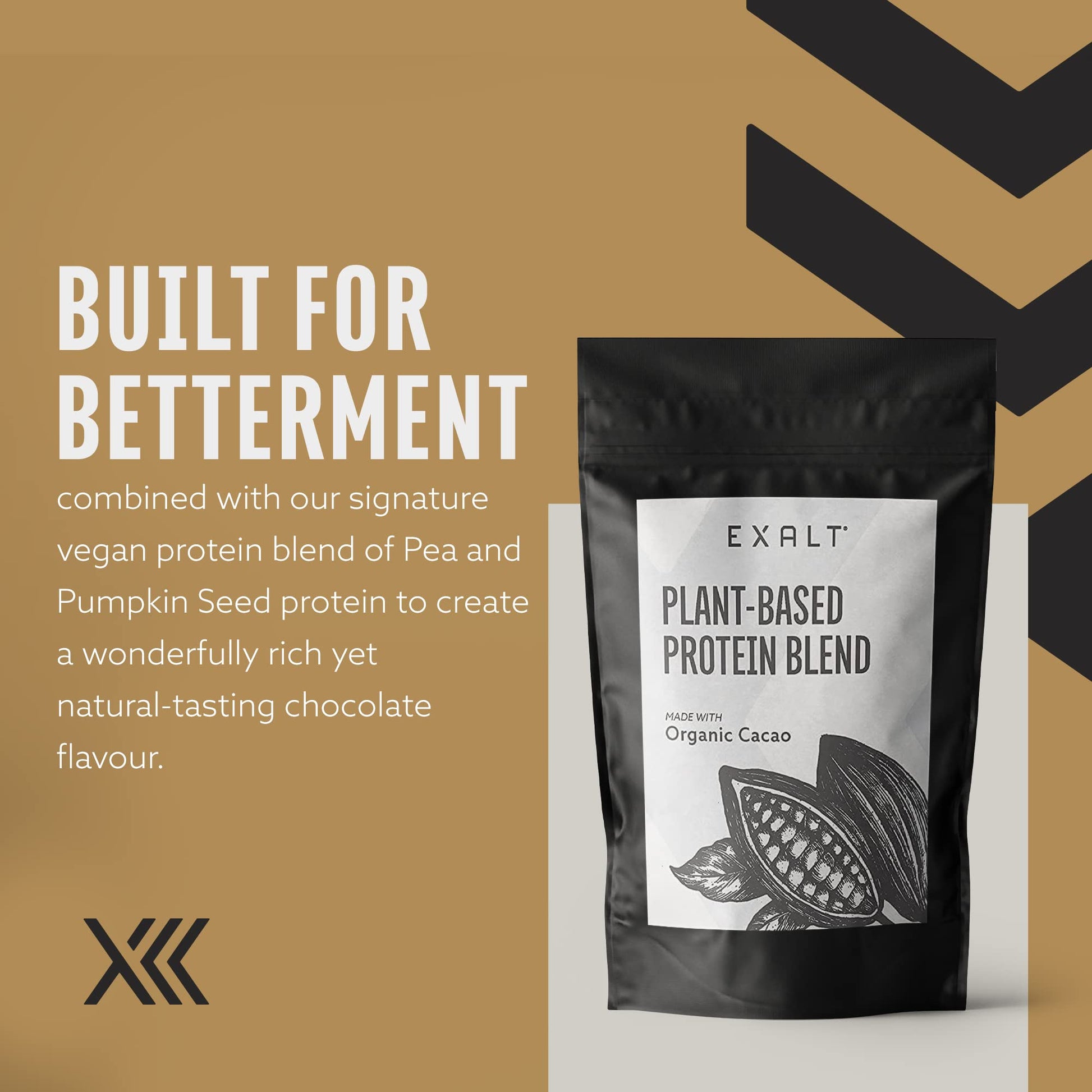 EXALT Vegan Protein Powder - 100% Plant-Based – Gluten Free - Keto Friendly EXALT uk supplements