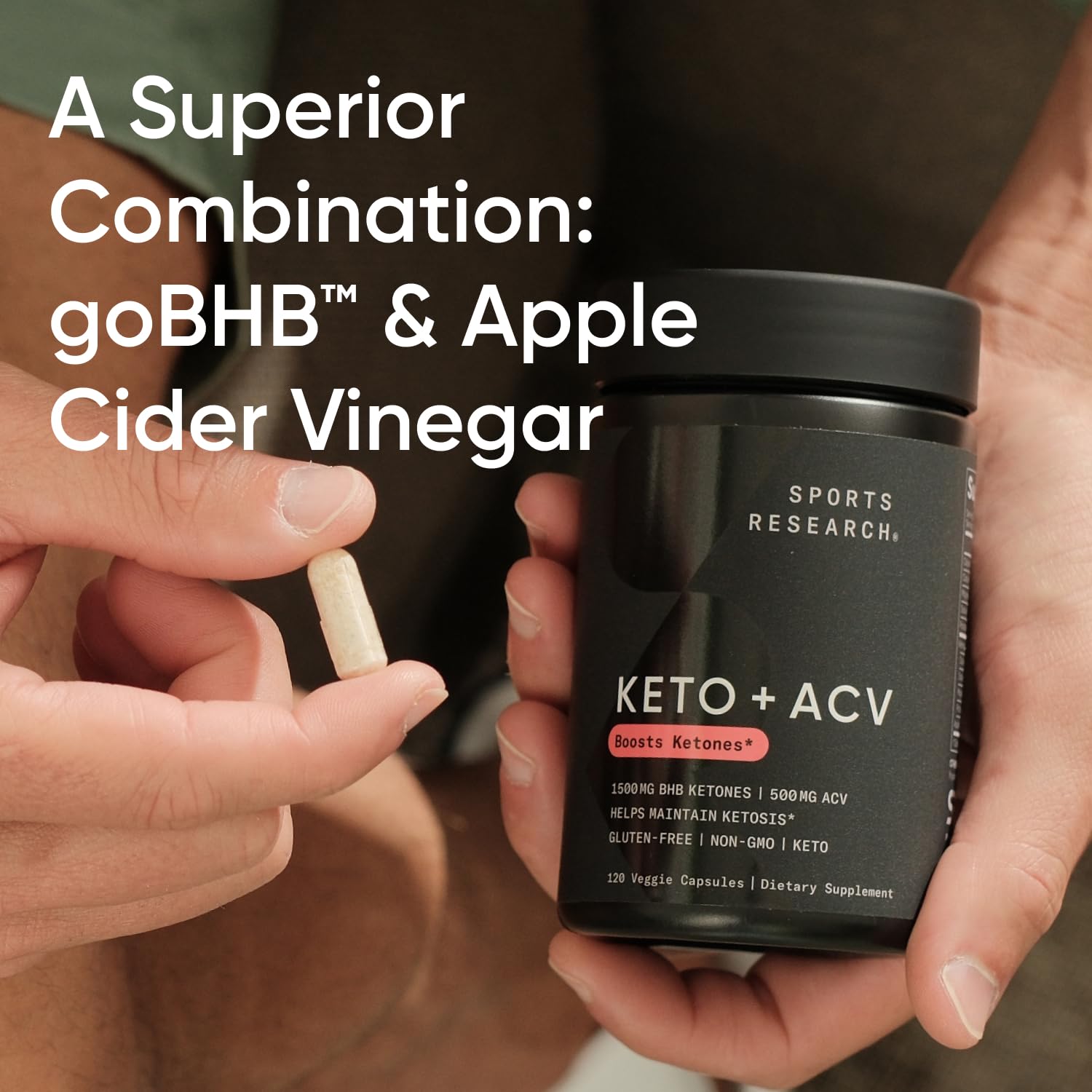 Sports Research® Keto ACV Capsules - Diet Kit System with 500mg of Apple Cider Vinegar Sports Research uk supplements