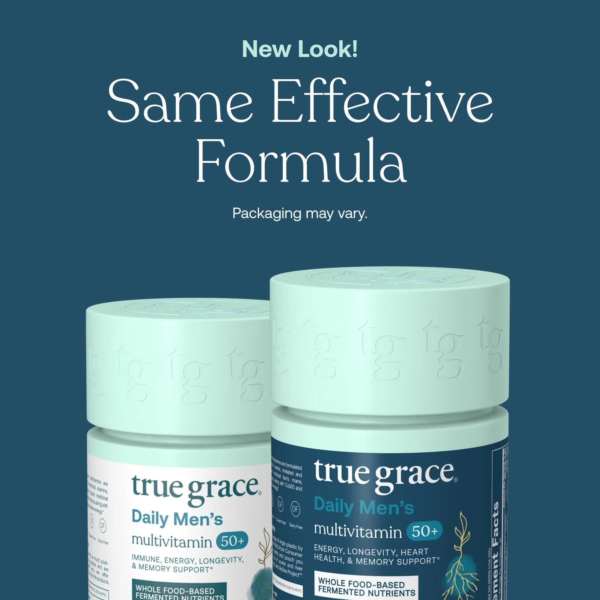 True Grace Daily Men’s Multivitamin 50+ - 60 Easy-to-Swallow Tablets - Immune, Energy, Longevity & Memory Support True Grace uk supplements