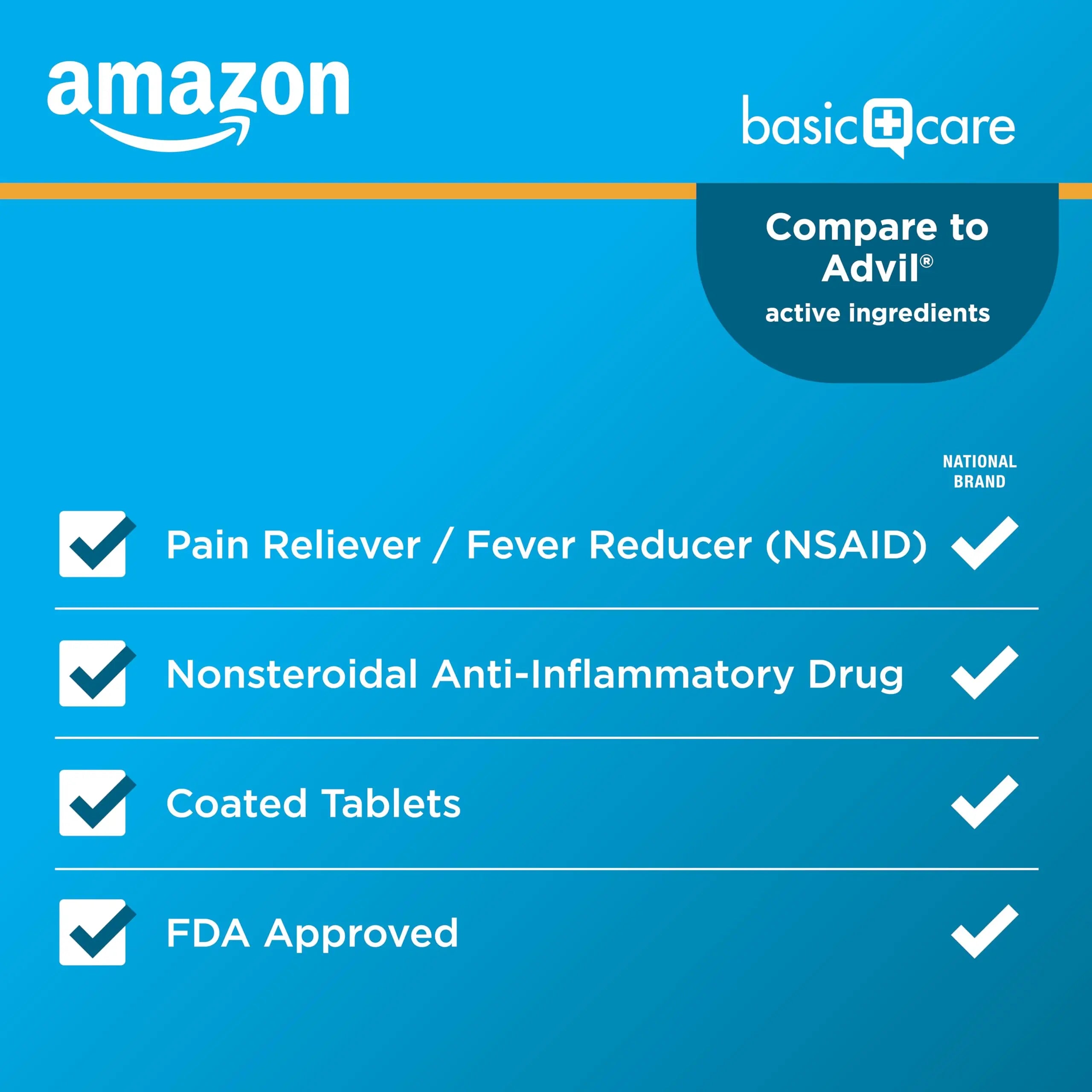 Basic Care Ibuprofen Tablets, 500 Count Amazon Basic Care uk supplements