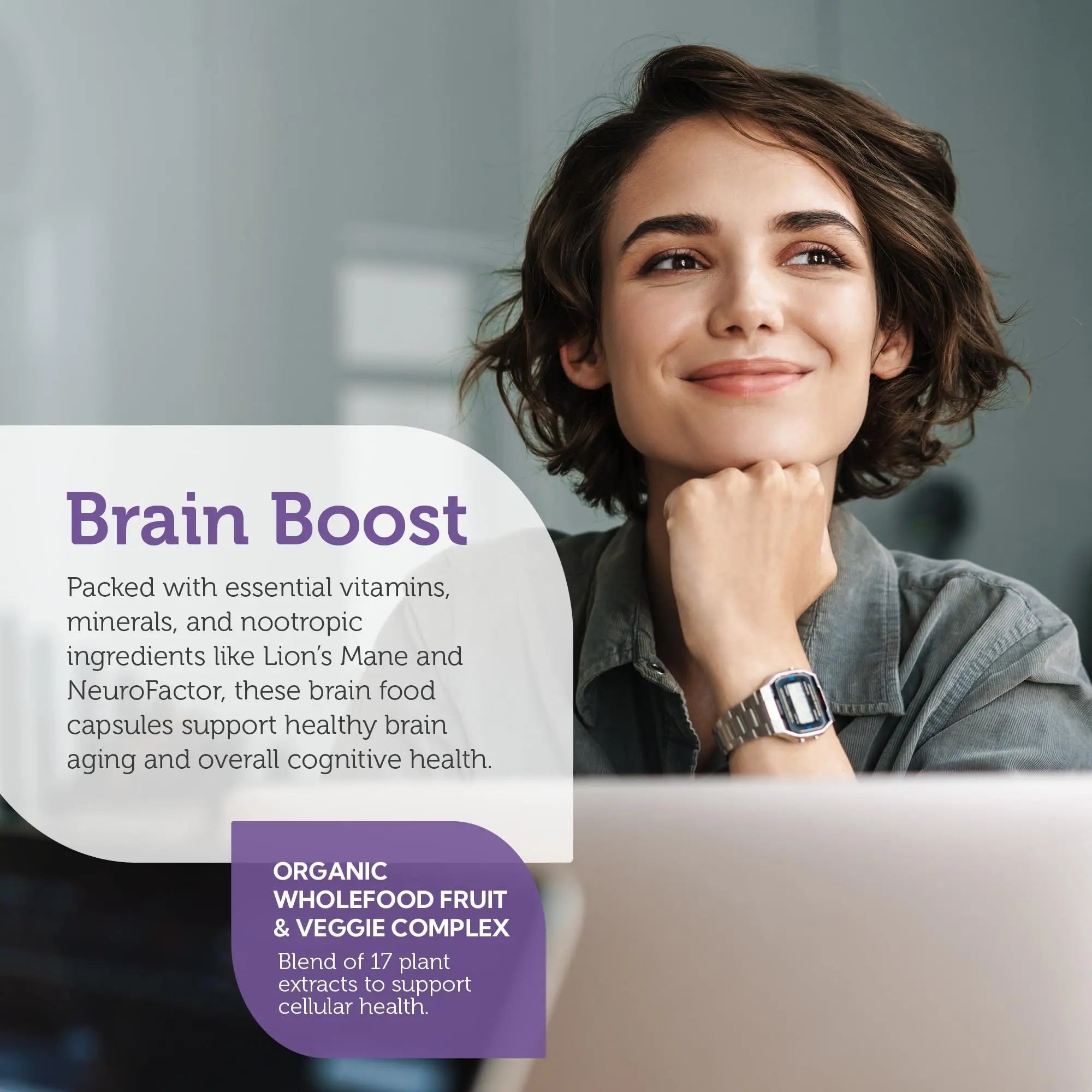 Zahler - Multivitamin Brain Supplement (60 Count) Kosher Brainfood Capsules for Adults with Neuro Factor & Lion's Mane Zahler uk supplements