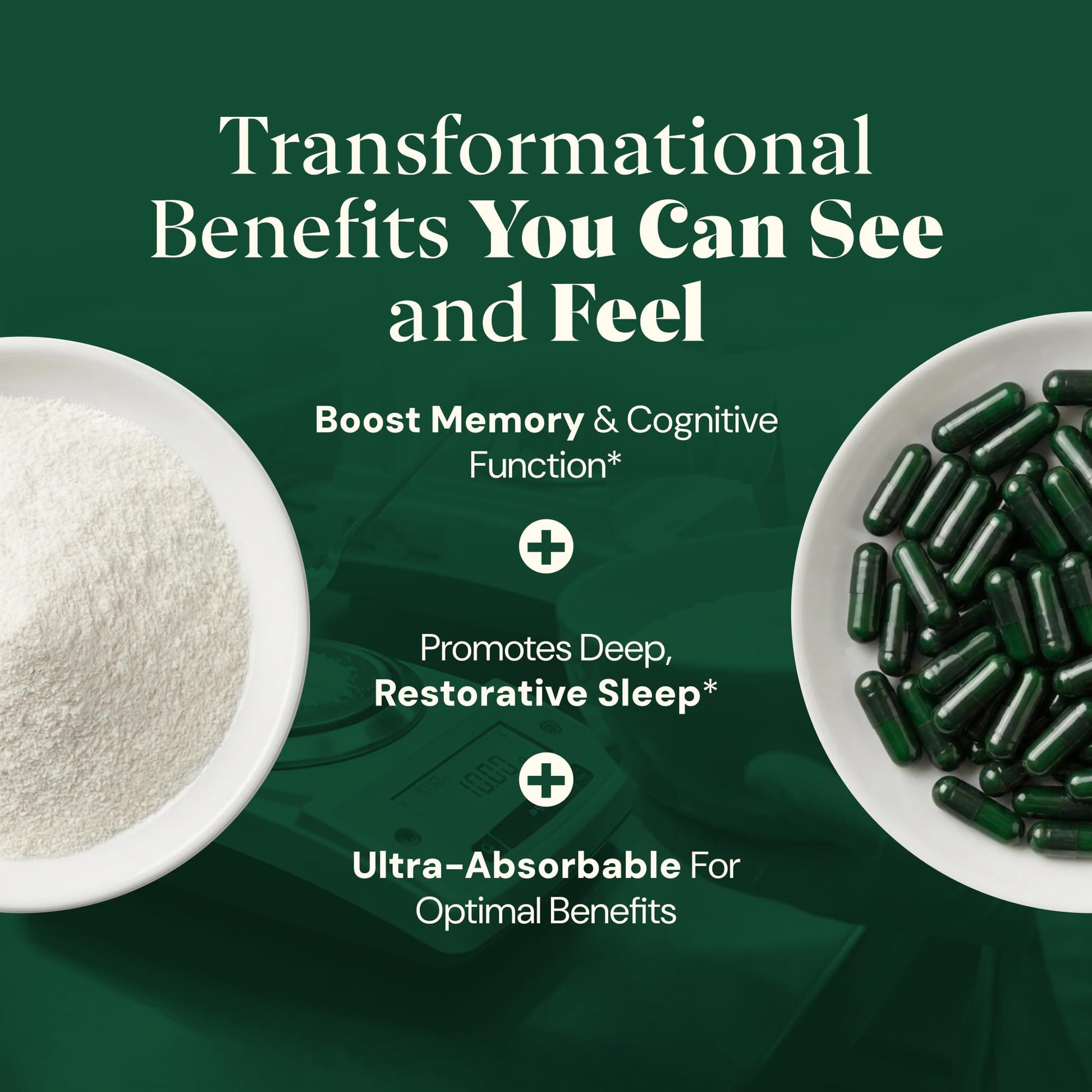 Magnesium L-Threonate with Apigenin, Valerian Root & L-Theanine – No Melatonin Restful Sleep & Brain Supplement – Clinically Studied 7-Ingredient Formula – Memory & Focus – 60 Capsules Plus+Ultra uk supplements