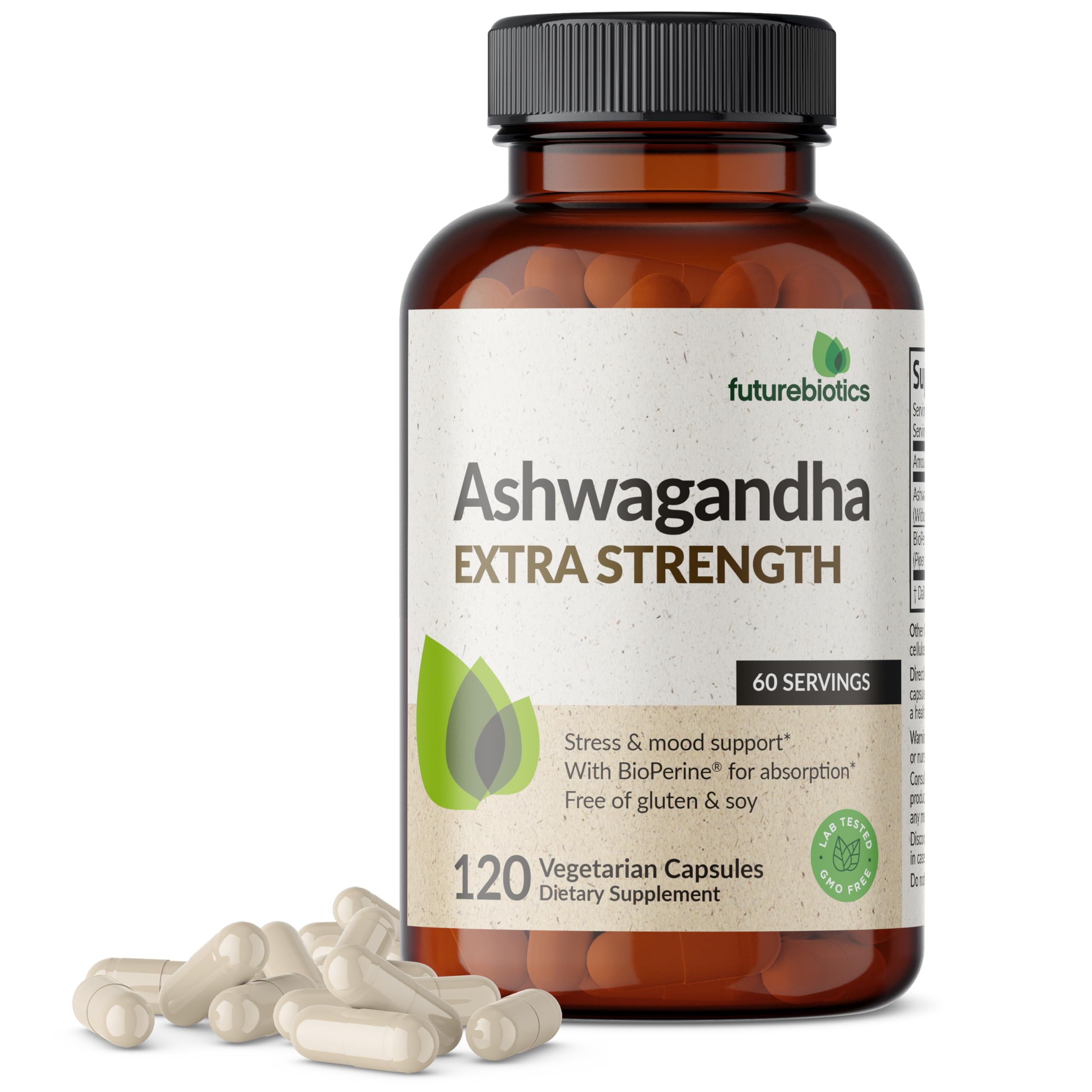 Futurebiotics Ashwagandha Extra Strength Stress & Mood Support with BioPerine Futurebiotics uk supplements