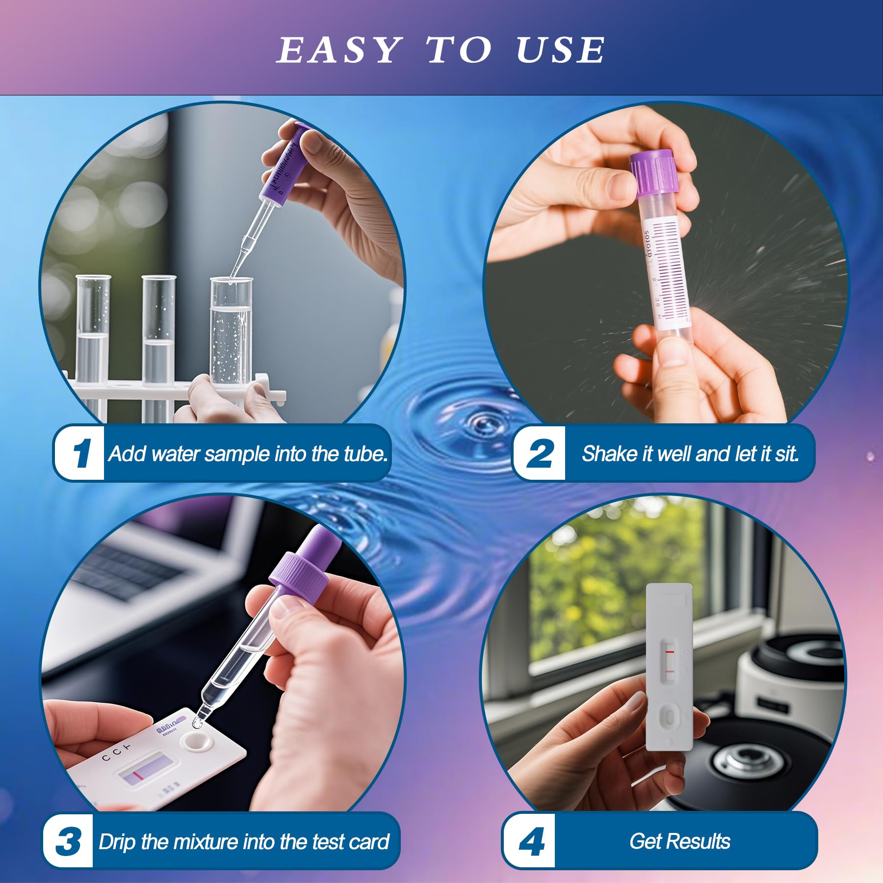 Water Bacteria Test Kit for Drinking Water: Results in 15 Minutes Coliform Bacteria Water Test Kit 2 Counts for Any Water Source Including Well Water Pool Water SaySummer uk supplements