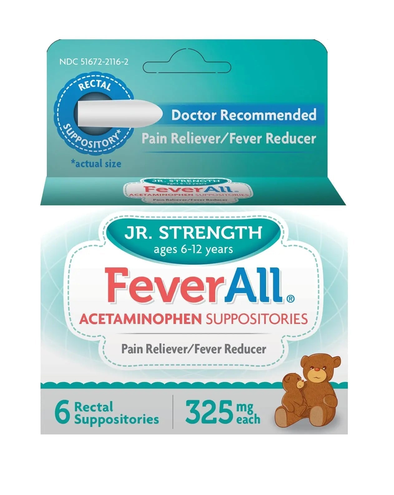 Feverall Children Acetaminophen Suppositories 6 Rectal Suppositories 325mg Each Pain Reliever/Fever Reducer. Paraben Free, No Artificial Colors or Other preservatives. Ages 6-12 Years Feverall uk supplements