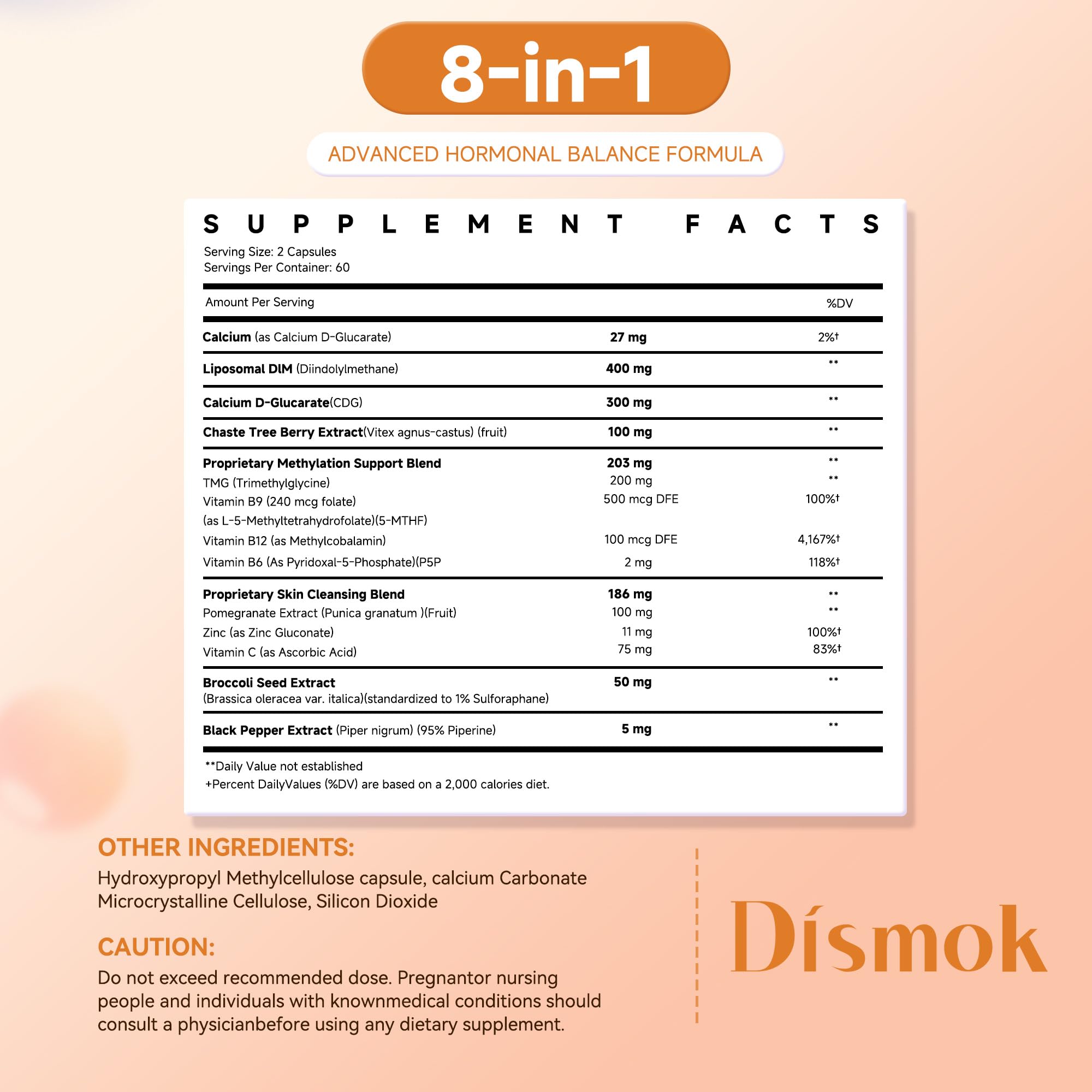 DIM Supplement 400 mg | Advanced Liposomal Multi-Action Complex for Estrogen Balance in Women & Men | Supports Hormonal Acne, Healthy Estrogen Metabolism & Clear Skin | Third-Party Tested Dismok uk supplements