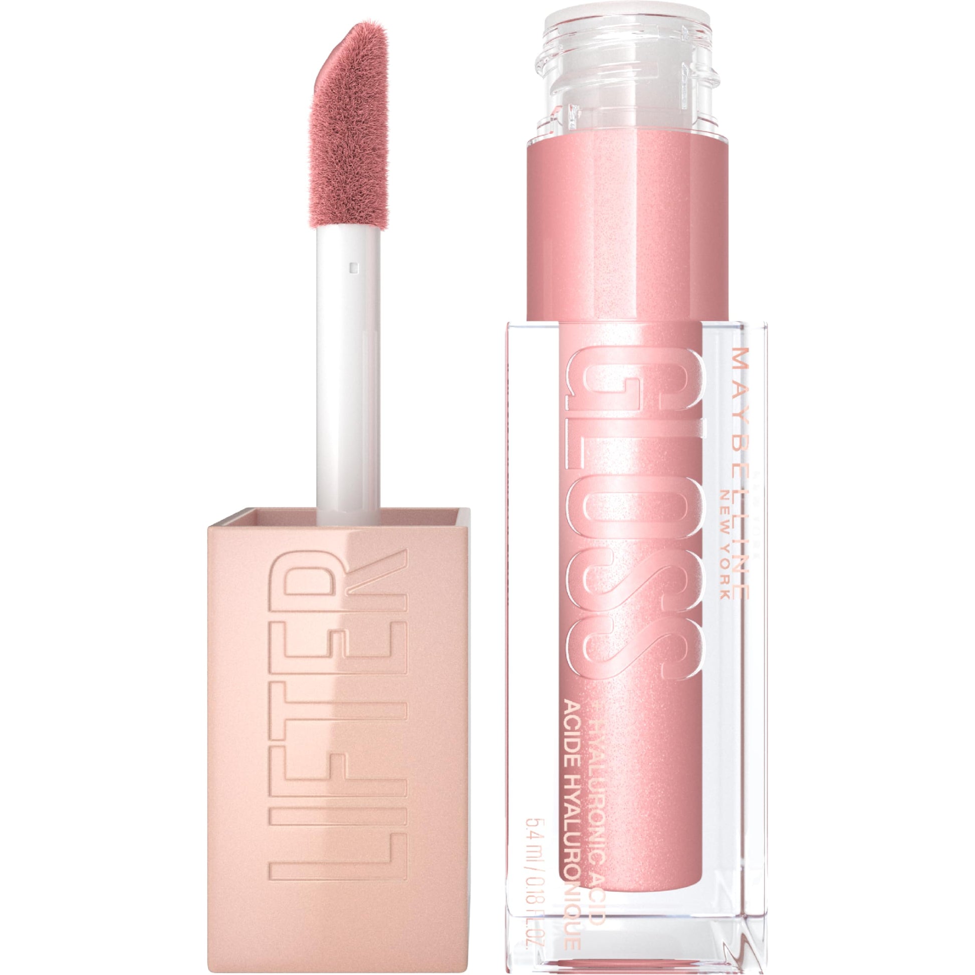 Maybelline Lifter Gloss, Hydrating Lip Gloss with Hyaluronic Acid, High Shine for Plumper Looking Lips, Opal, Pink Neutral, 0.18 Ounce MAYBELLINE uk supplements