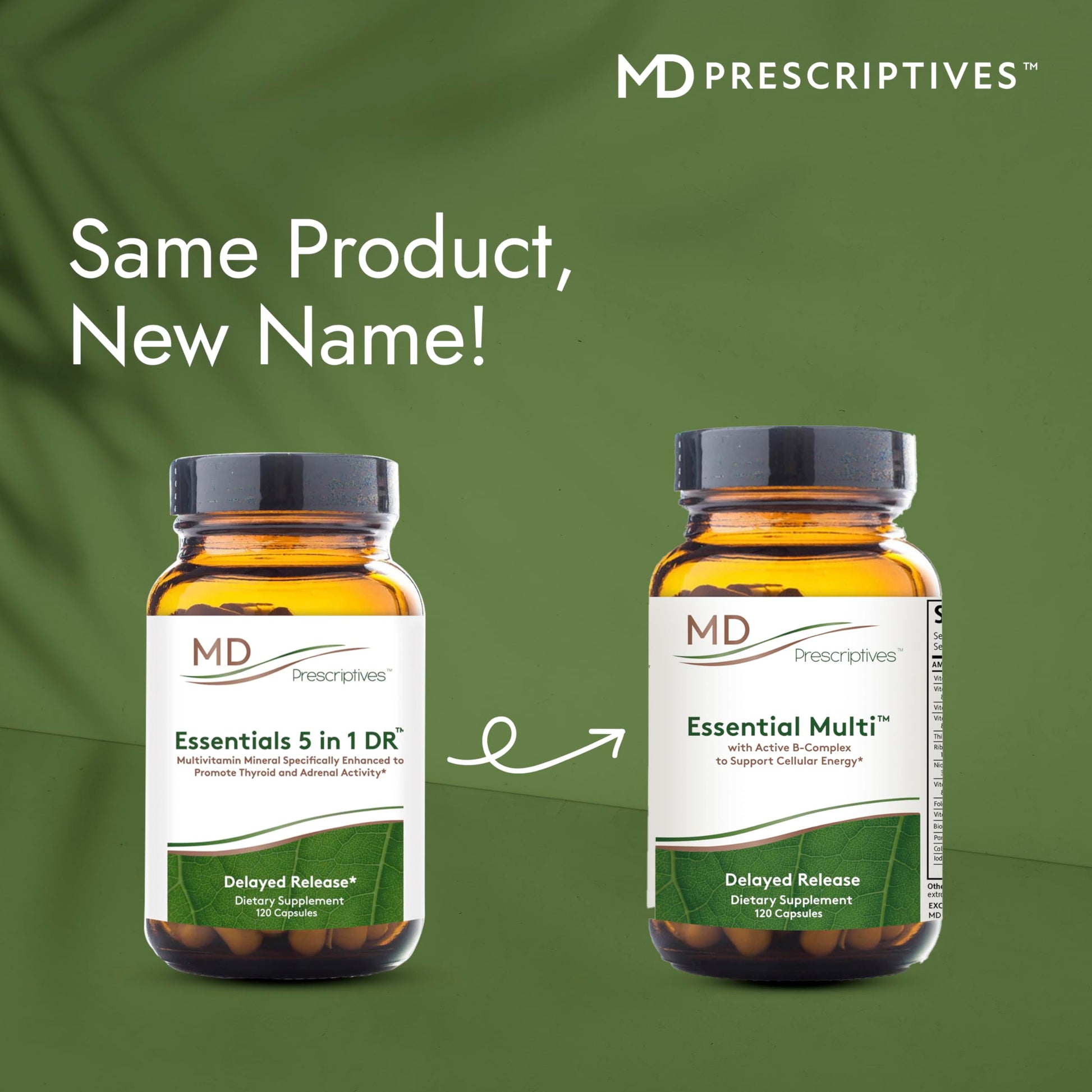 MD Prescriptives - Essential Multi (Delayed Release) - Multivitamin Mineral Complex Supplement for Enhanced Hormone Support - 120 Capsules MD Prescriptives uk supplements