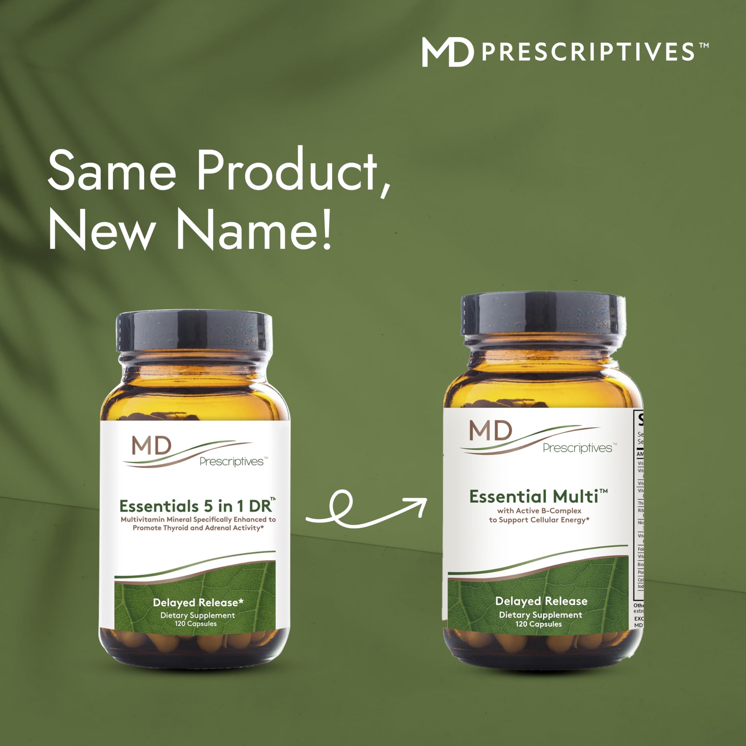 MD Prescriptives - Essential Multi (Delayed Release) - Multivitamin Mineral Complex Supplement for Enhanced Hormone Support - 120 Capsules MD Prescriptives uk supplements