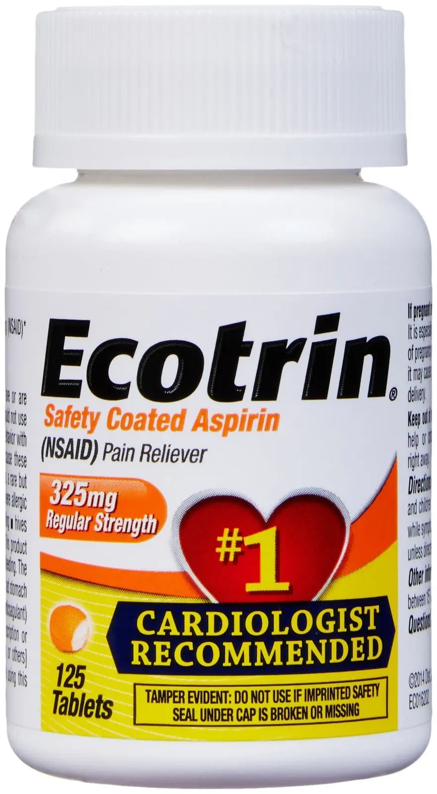Ecotrin Regular Strength, 125 ct Ecotrin uk supplements