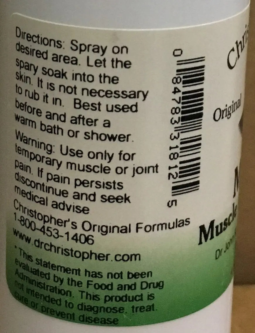 Christopher's Muscle Pain Relief - 4 fl oz Christopher's Original Formulas uk supplements