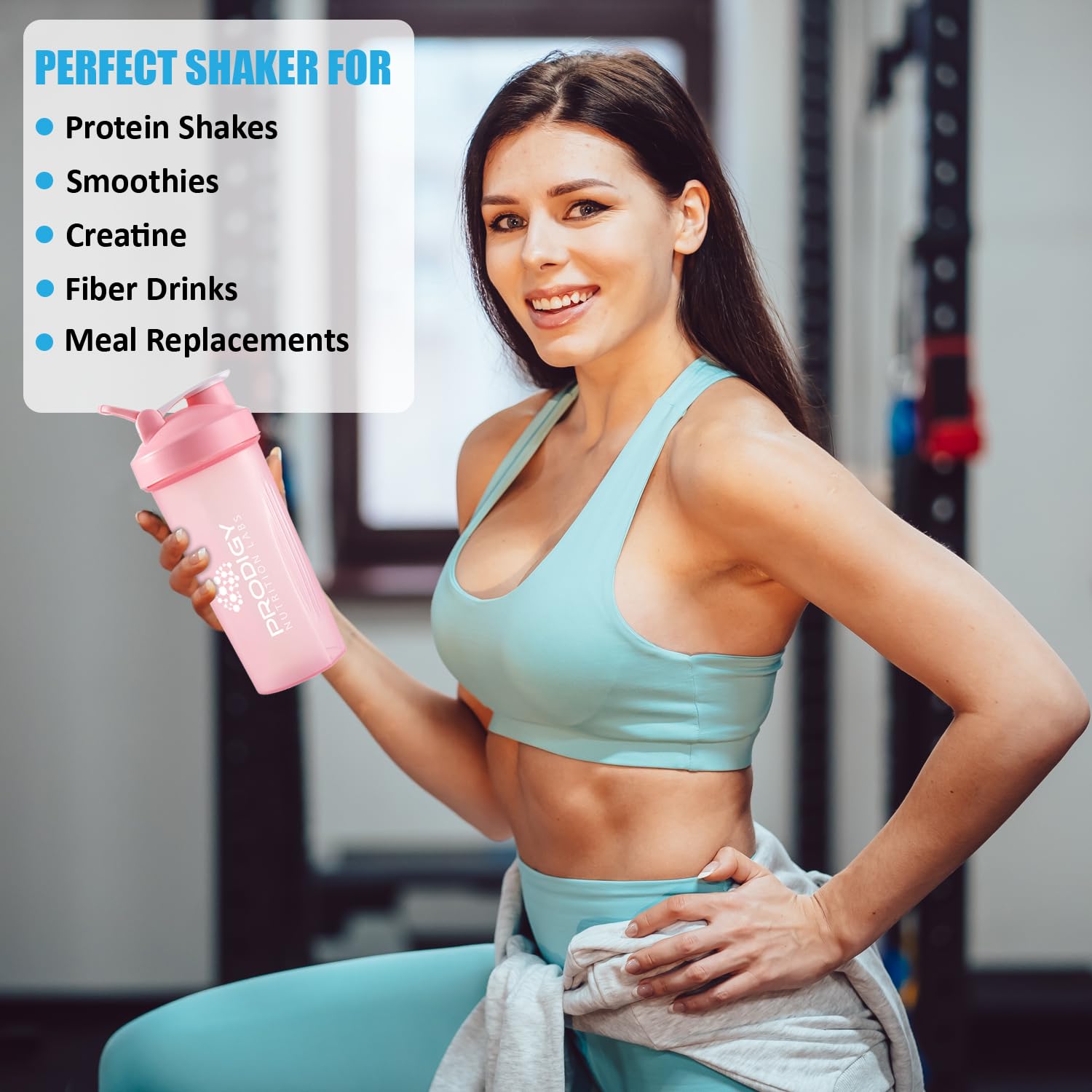 Protein Shaker 20oz Large Shaker Bottle Perfect for Workout Supplements, Protein powder Prodigy Nutrition Labs uk supplements