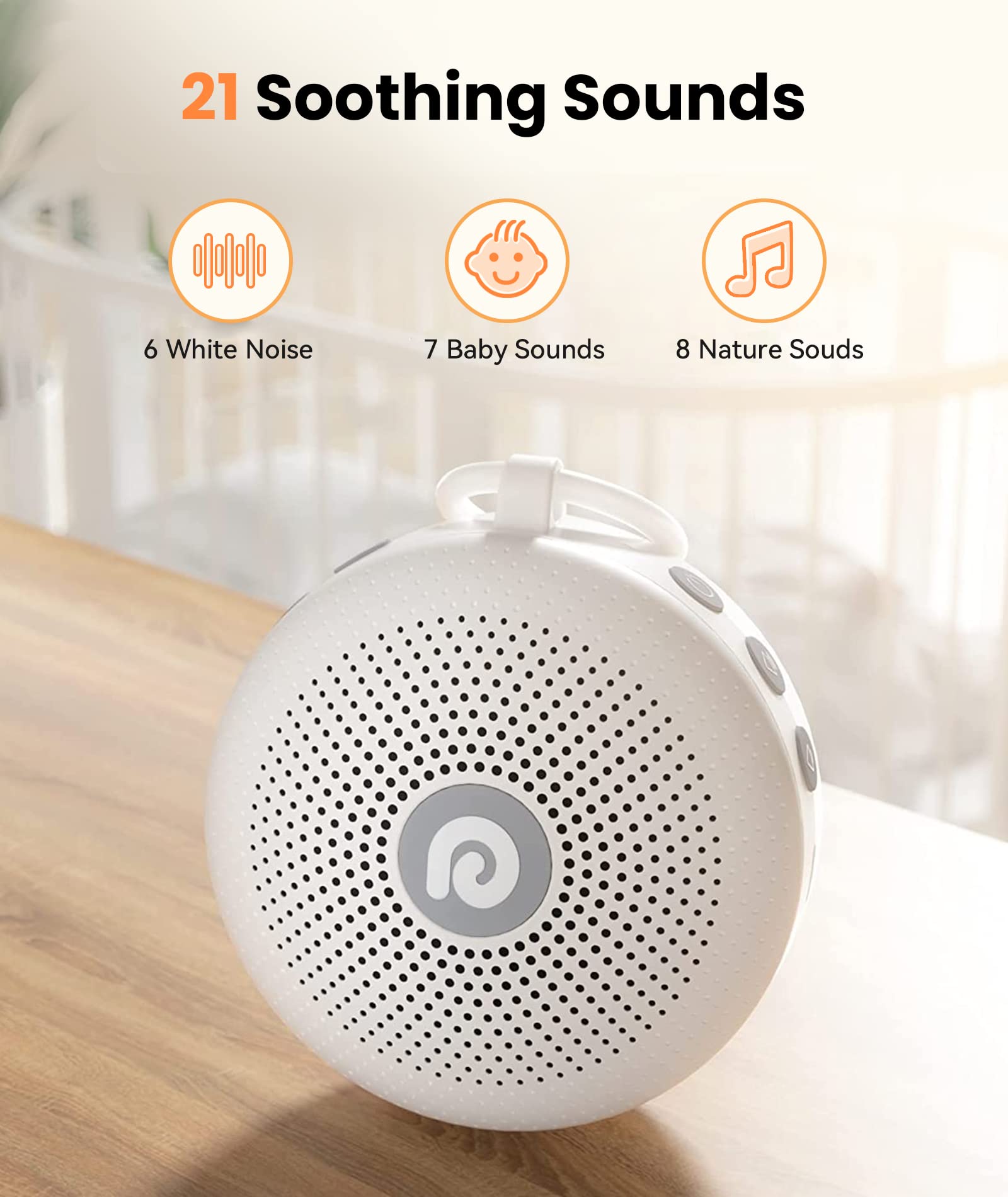 Dreamegg White Noise Machine - Portable Sound Machine for Baby Adult, Features Powerful Battery Dreamegg uk supplements