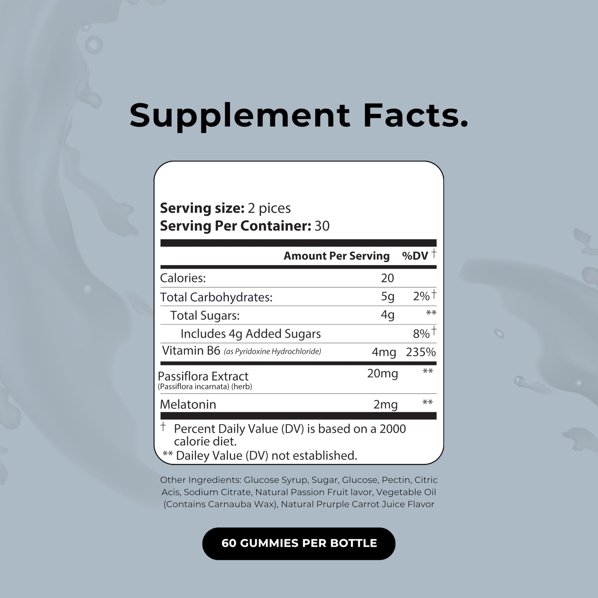 Up&Down Supplements Sleep Well Gummies | Deeper Sleep, Relaxation, Rest & Recovery Support | Melatonin, Vitamin B6 & Passionflower | Made in USA | Vegan, Non-GMO, Gluten Free | 60 Sleep Gummies Up&Down Supplements uk supplements