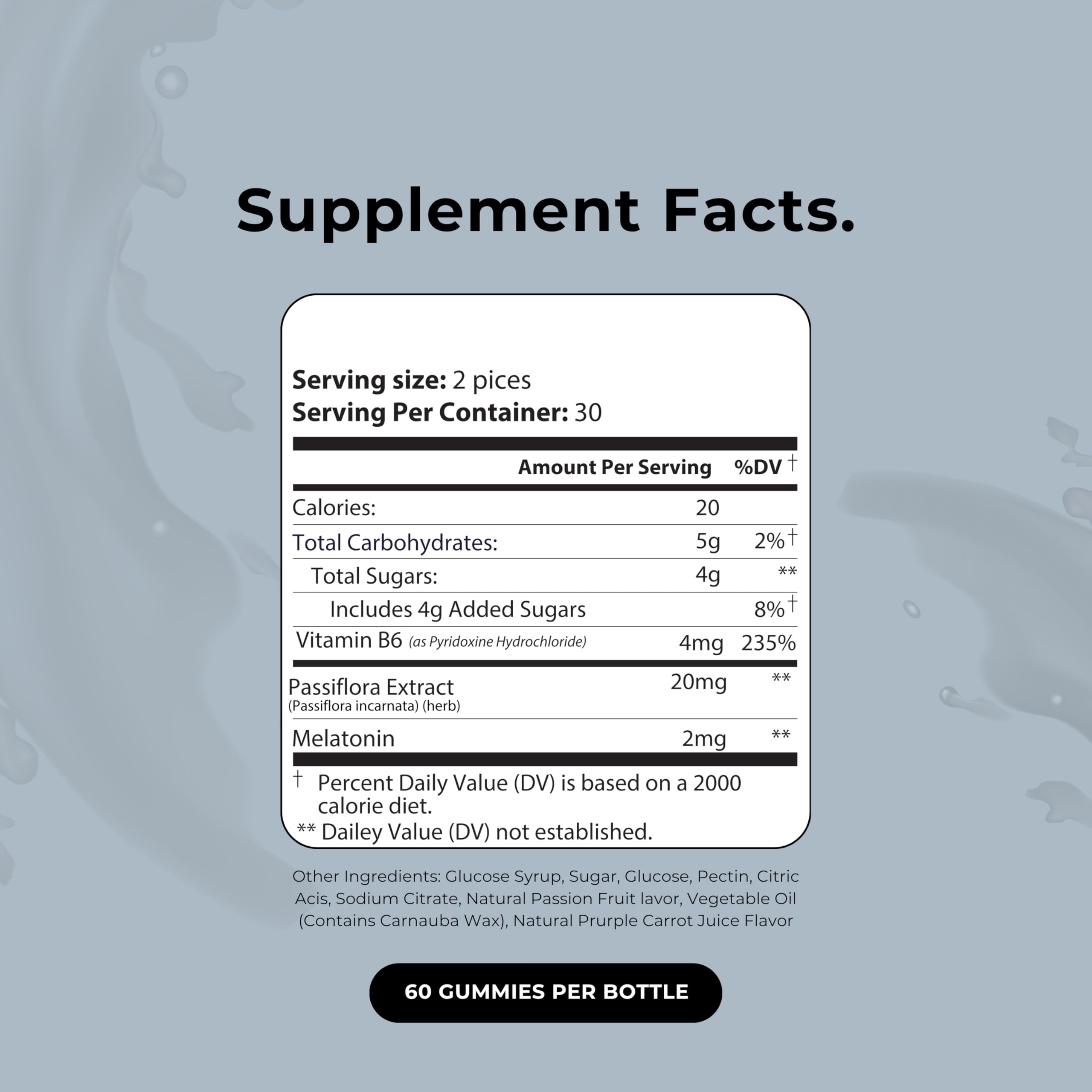 Up&Down Supplements Sleep Well Gummies | Deeper Sleep, Relaxation, Rest & Recovery Support | Melatonin, Vitamin B6 & Passionflower | Made in USA | Vegan, Non-GMO, Gluten Free | 60 Sleep Gummies Up&Down Supplements uk supplements