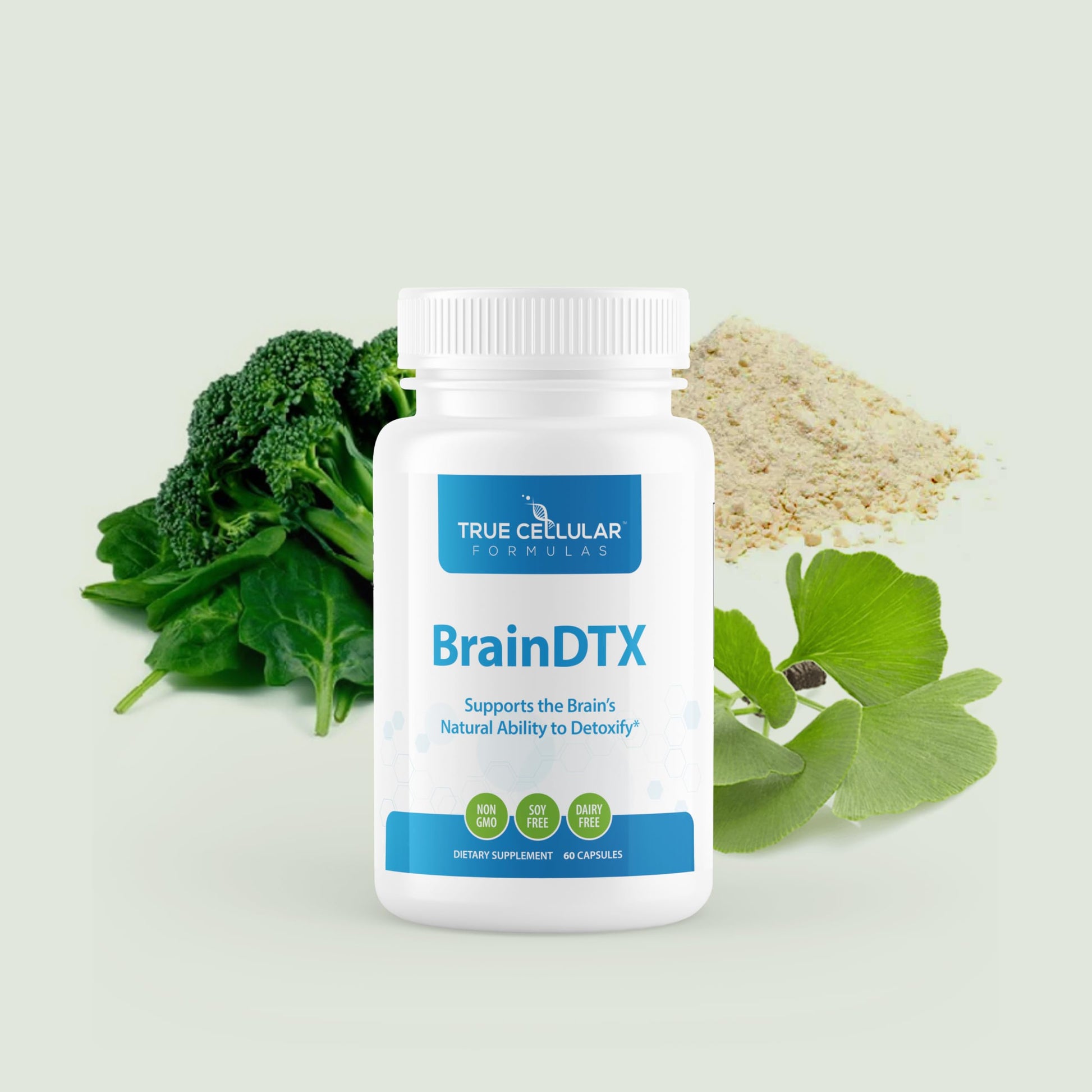 True Cellular Formulas BrainDTX - Supports Cognitive Function, Focus & Mental Clarity - Promotes Clear Thinking & Memory - with Alpha Lipoic Acid & Biotin - Antioxidant Support - 60 Capsules True Cellular Formulas uk supplements
