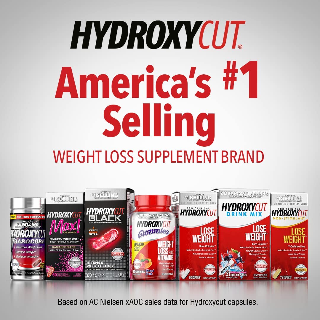 Hydroxycut Caffeine-Free Gummy for Women & Men | 15 Essential Vitamins & Minerals Hydroxycut uk supplements