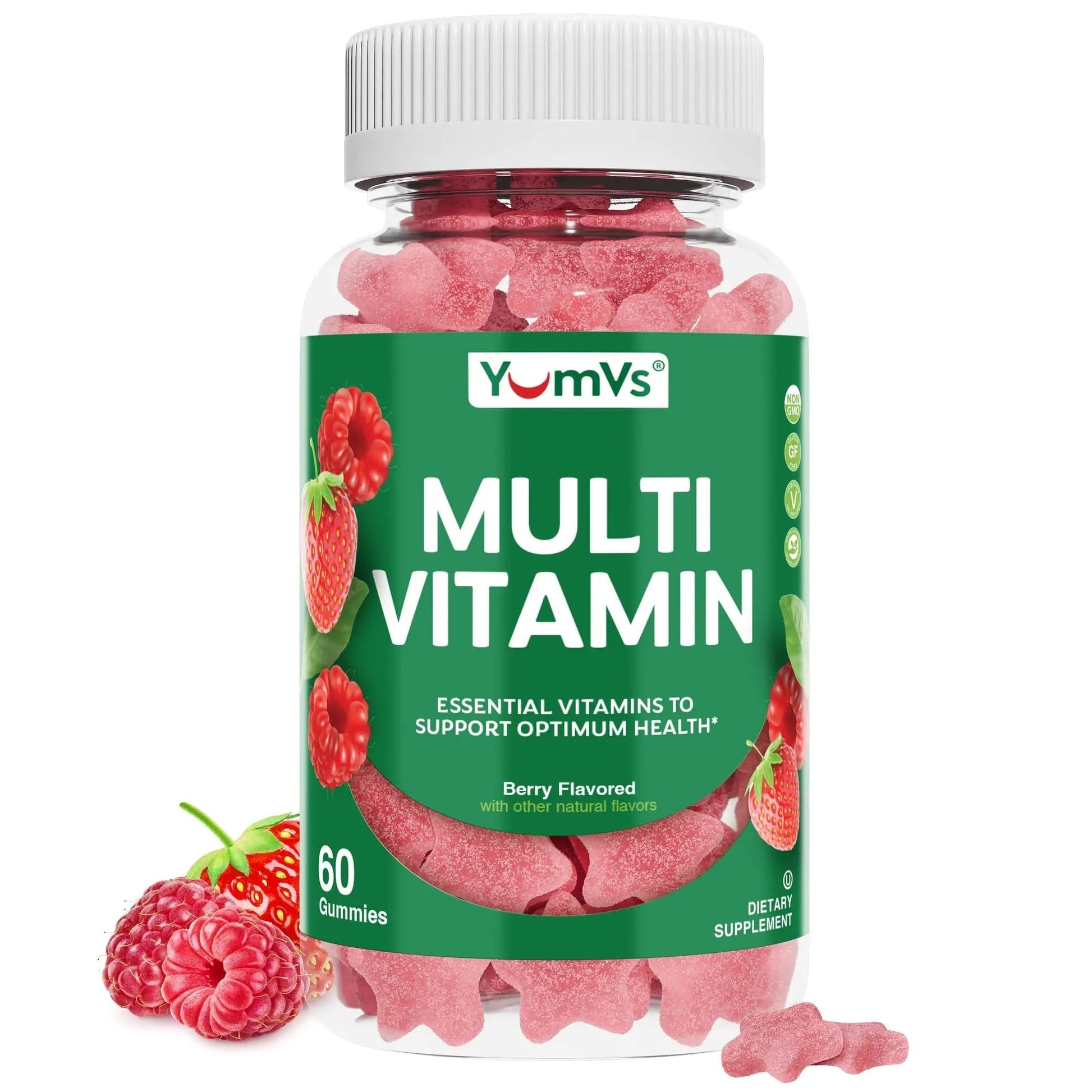 Multivitamin Gummies for Adults, Daily Gummy Vitamin for Women & Men, Immune Support Multivitamin Supplement YUM-V'S uk supplements