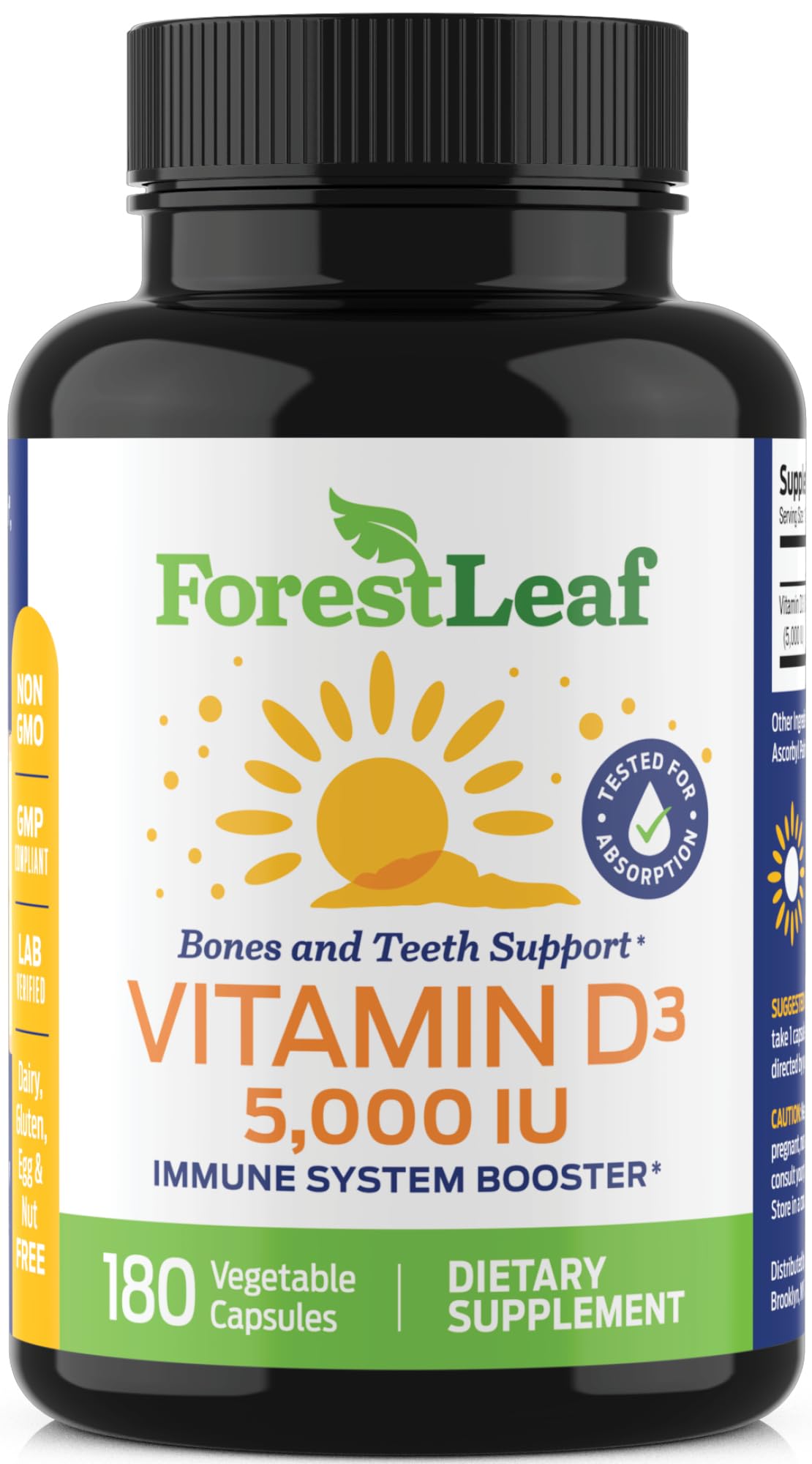 ForestLeaf - Vitamin D3 IU Weekly Supplement - Vitamin D Capsules ForestLeaf uk supplements