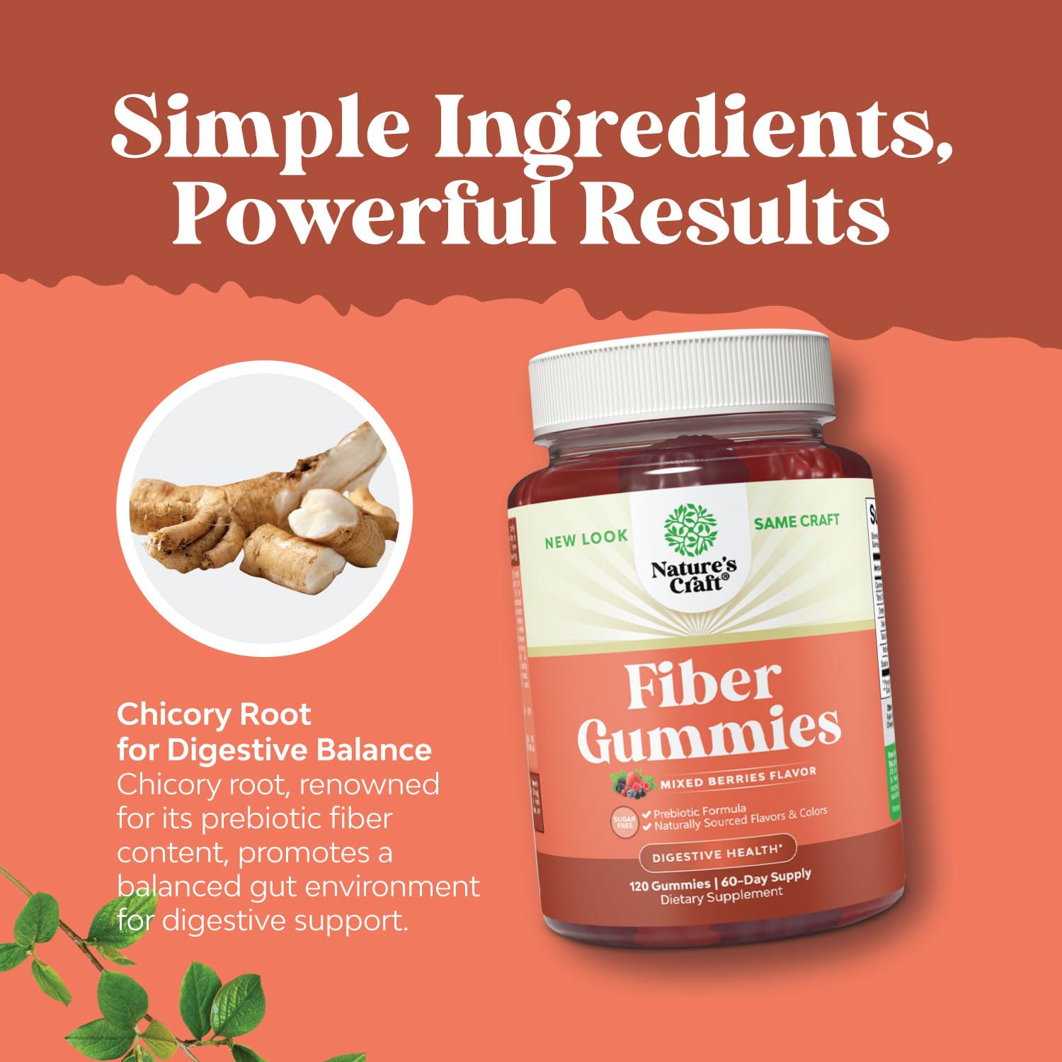 Sugar Free Fiber Gummies for Adults - High Fiber Supplement Gummies Vitamins for Adults Natures Craft uk supplements