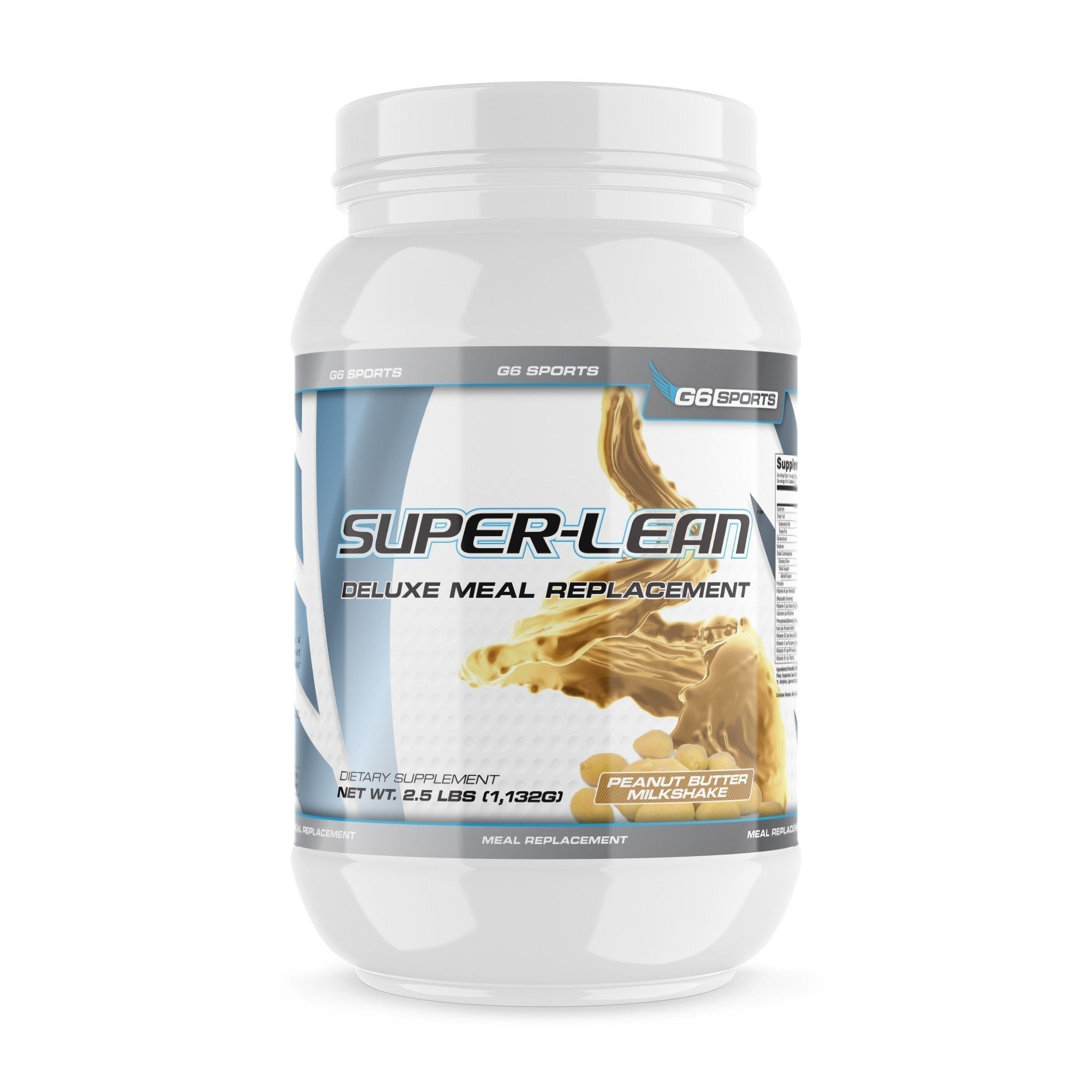 G6 Sports Nutrition Super-Lean Deluxe Meal Replacement (32g Protein, 7g Fiber, 25 Added G6 Sports uk supplements