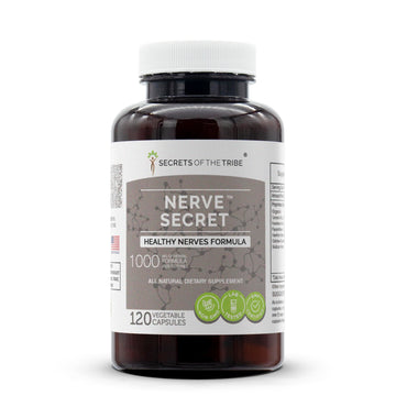 Secrets of the Tribe - Nerve Secret, Healthy Nerves Formula, Herbal Supplement Blend (120 Capsules) Secrets of the Tribe uk supplements