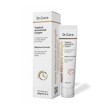 Dr Care Anorectal Cream with 5% Lidocaine - Maximum Strength Topical Anesthetic for Hemorrhoid Relief, Itching, & Burning (1.0 oz) Dr Care uk supplements