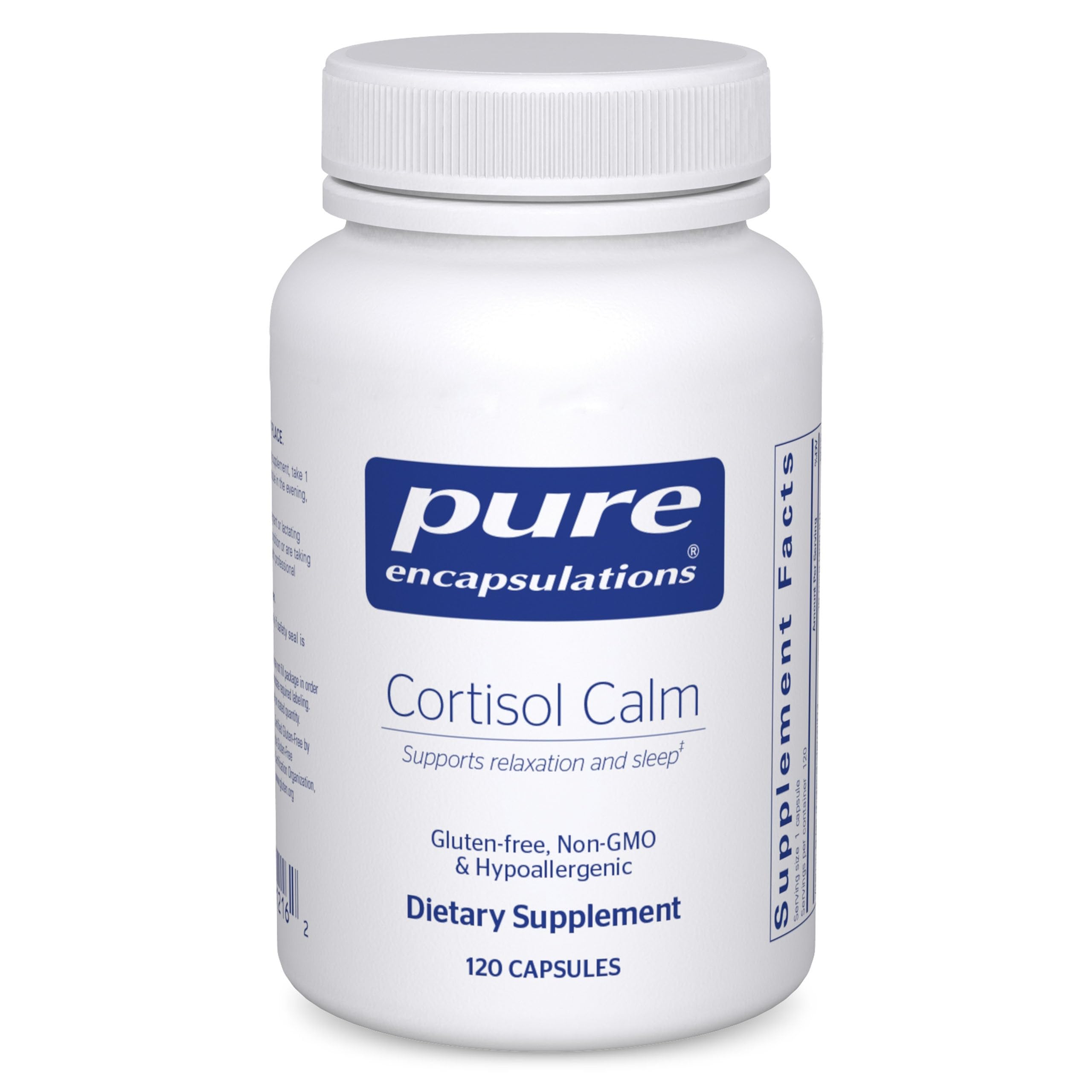 Pure Encapsulations Cortisol Calm - Supports Cortisol Health & Relaxation - Contains Ashwagandha & L-Theanine - Restful Sleep - 120 Capsules Pure Encapsulations uk supplements