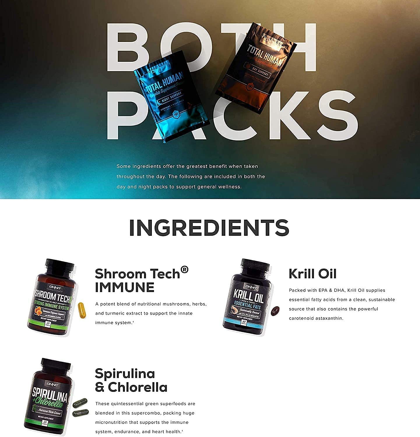 ONNIT Total Human Day and Night Vitamin Packs, 7-Day Supply Capsule ONNIT uk supplements