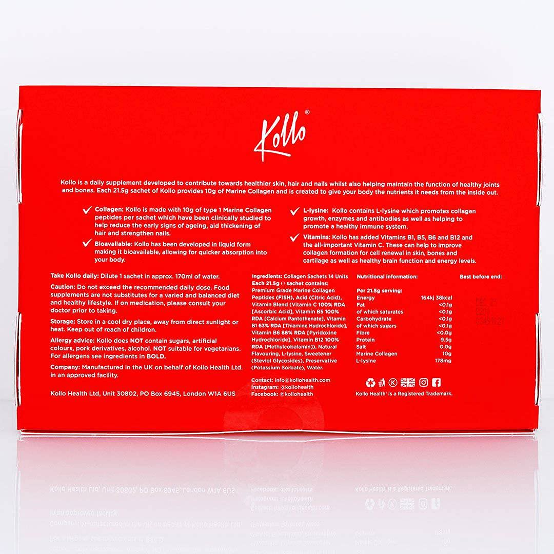 Kollo Premium Marine Collagen Liquid, 10,000 mg - Essential Proteins Collagen Peptides Kollo uk supplements