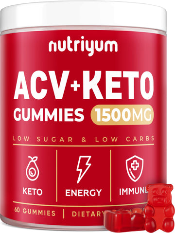 Keto ACV Gummies 1500 mg - Gelatin-Free Apple Cider Vinegar Gummies - Low Carbs XELAR uk supplements
