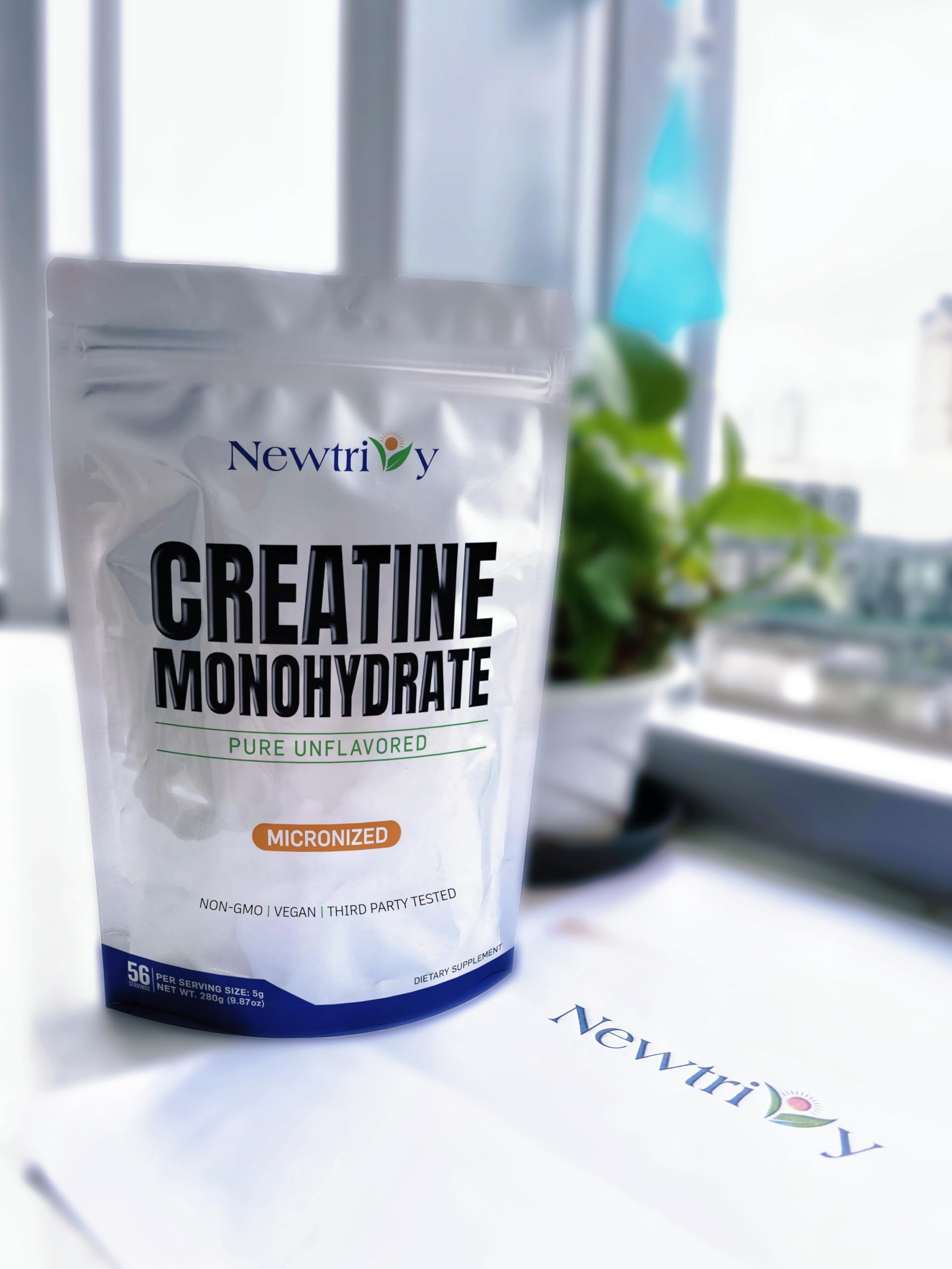 Creatine Monohydrate,Micronized, Pure,Unflavored,280g (9.8oz) Newtrivy uk supplements