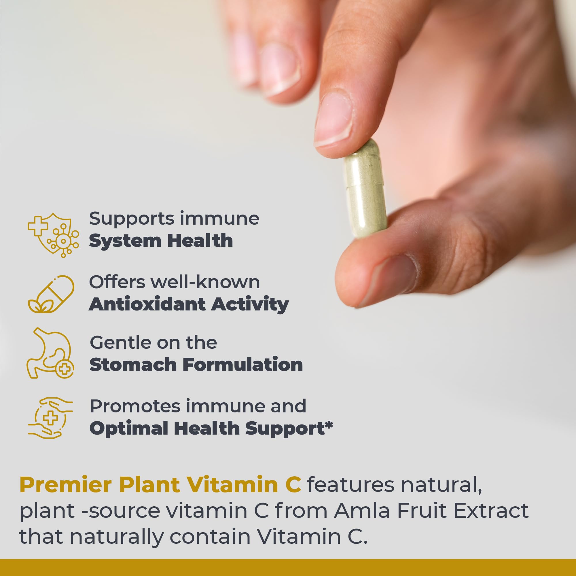 Premier Research Labs Vitamin C Supplement - Natural Vitamin C, Whole Food Vitamin C, Essential C Complex, Pure with Bioflavonoids & Organic Ingredients - 60 Vegetarian Capsules Premier Research Labs uk supplements
