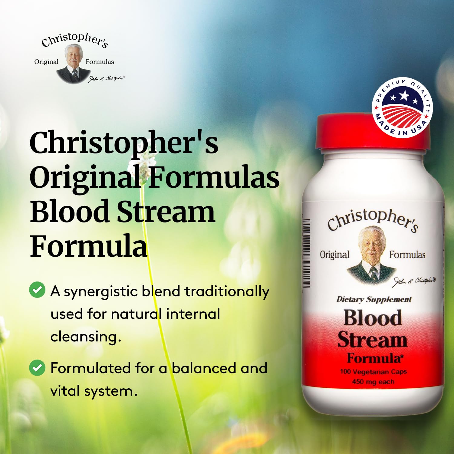 DR. CHRISTOPHER'S Formulas Blood Stream Formula, 100 Cap Christopher's Original Formulas uk supplements