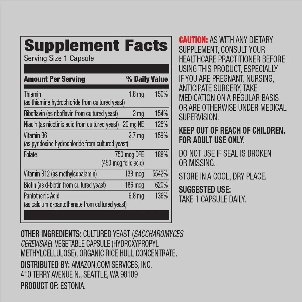 Amazon Elements Men's One Daily Multivitamin (65 Tablets) and Amazon Elements B Complex (65 Capsules) Amazon Elements uk supplements