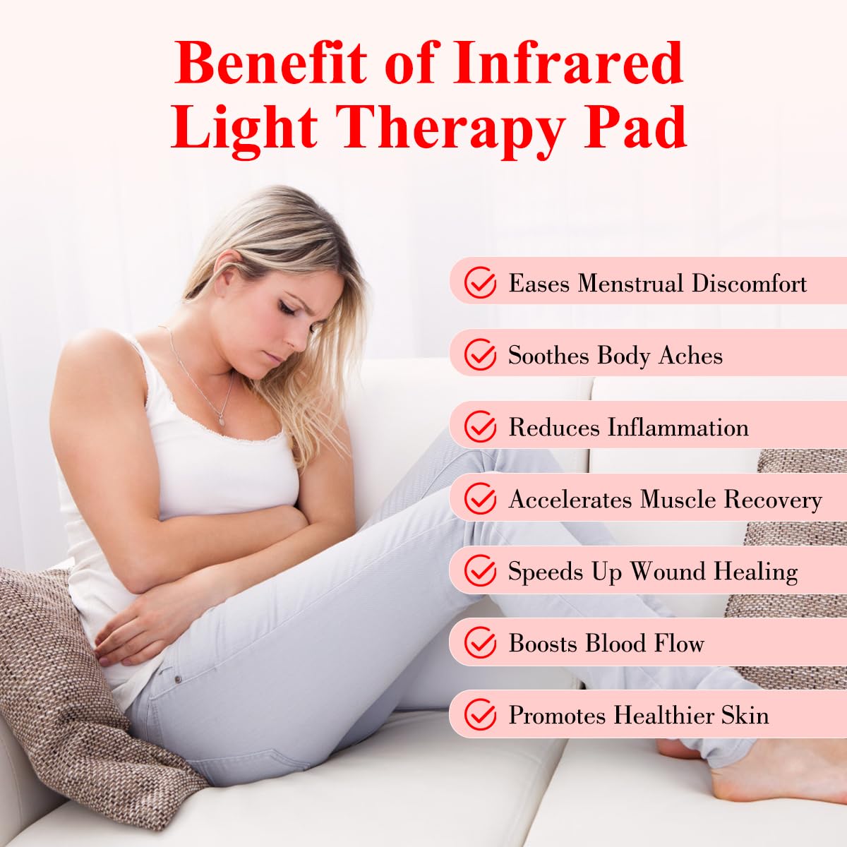 Red Light Therapy Belt for Body, Infrared Light Therapy for Pain Relief, Waterproof Red Light Therapy USUIE uk supplements