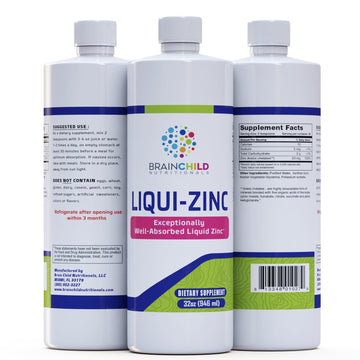 BrainChild Nutritionals LiquiZinc Liquid Formula (Unflavored 32oz) BrainChild Nutritionals uk supplements