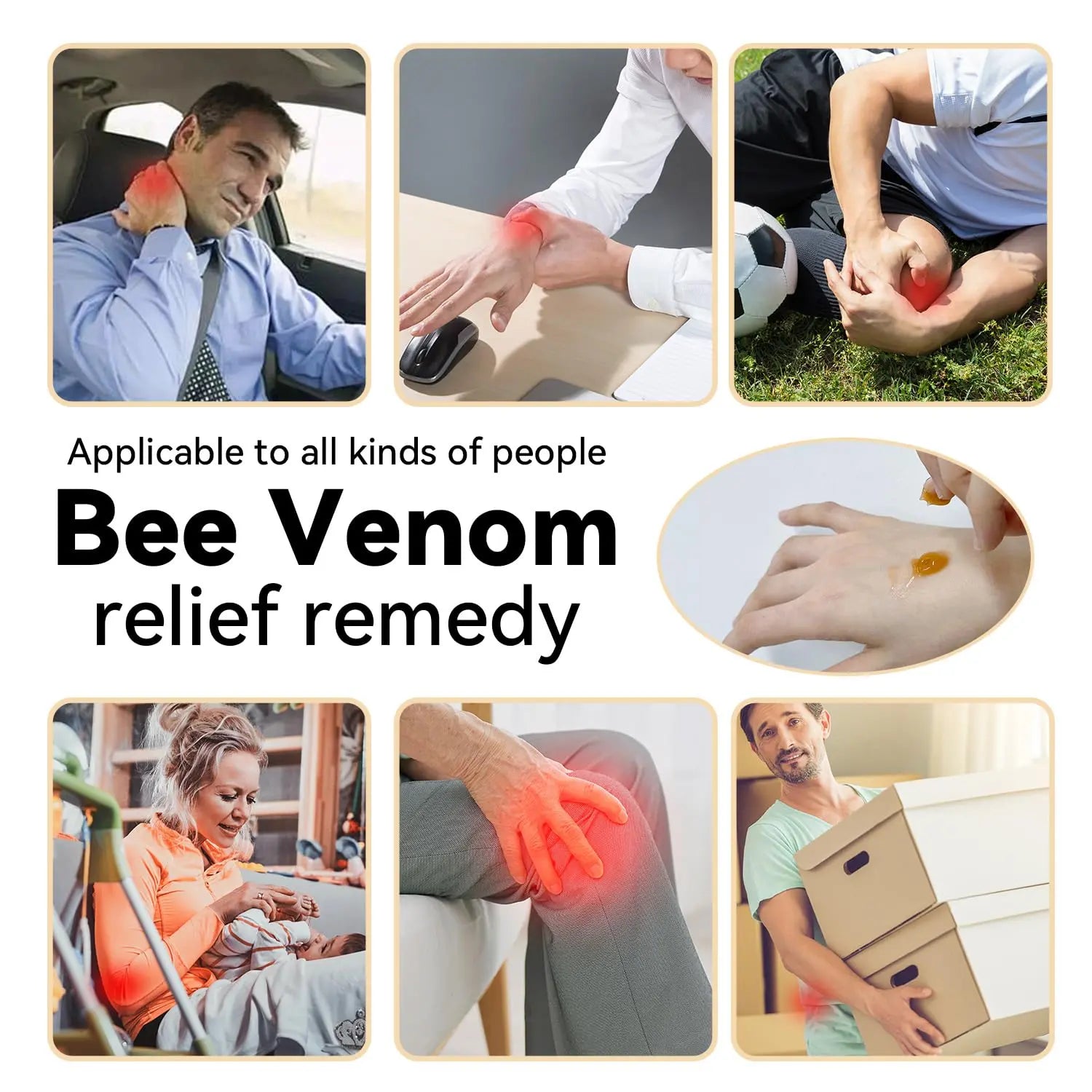 Cedonivor Bee Venom Joint Cream, Joint & Muscle Soothing, Bee Venom Cream for Back, Knee, Hands, Neck, Feet Cedonivor uk supplements