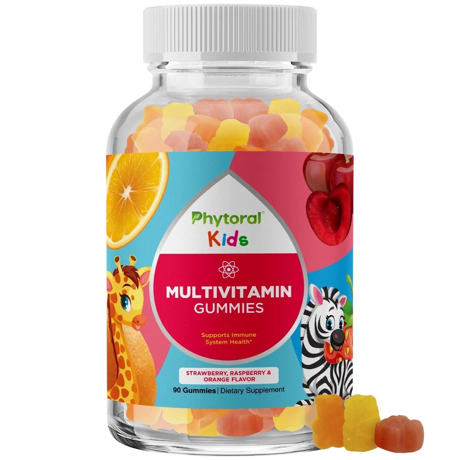 Phytoral Kids Vitamins Gummy Multivitamin Chewable - Kids Gummy Vitamins for Mood Support Natural Energy Boost Phytoral uk supplements