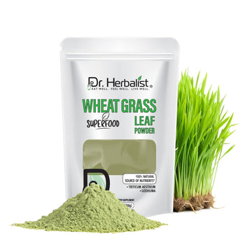 Dr. HERBALIST Wheatgrass Powder 200g - Pure Triticum Aestivum with Chlorophyll Iron & Vitamins A C E | Supports Daily Greens Detox & Nutrient Density* | Halal Dr. HERBALIST uk supplements
