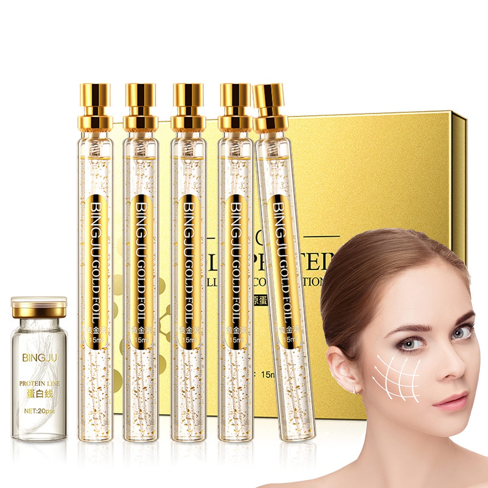 Instalift Korean Protein Thread Lifting Set, Absorbable Collagen Threads for Face Lift, Soluble Protein DRTRU uk supplements