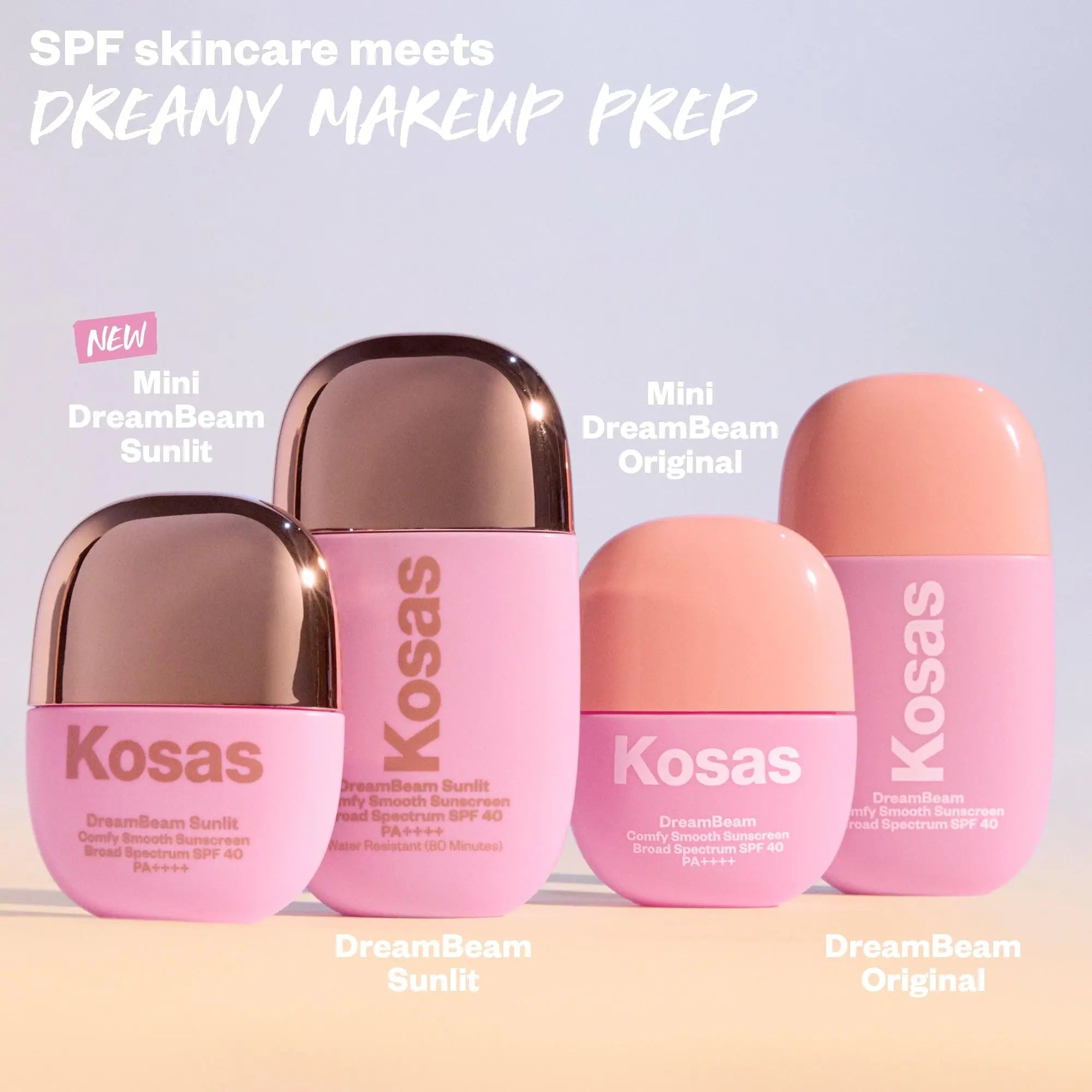 Kosas DreamBeam SPF 40 Mineral Sunscreen for Face + Makeup Prep – Lightweight Hydrating Sun Protection, 40 ml Kosas uk supplements