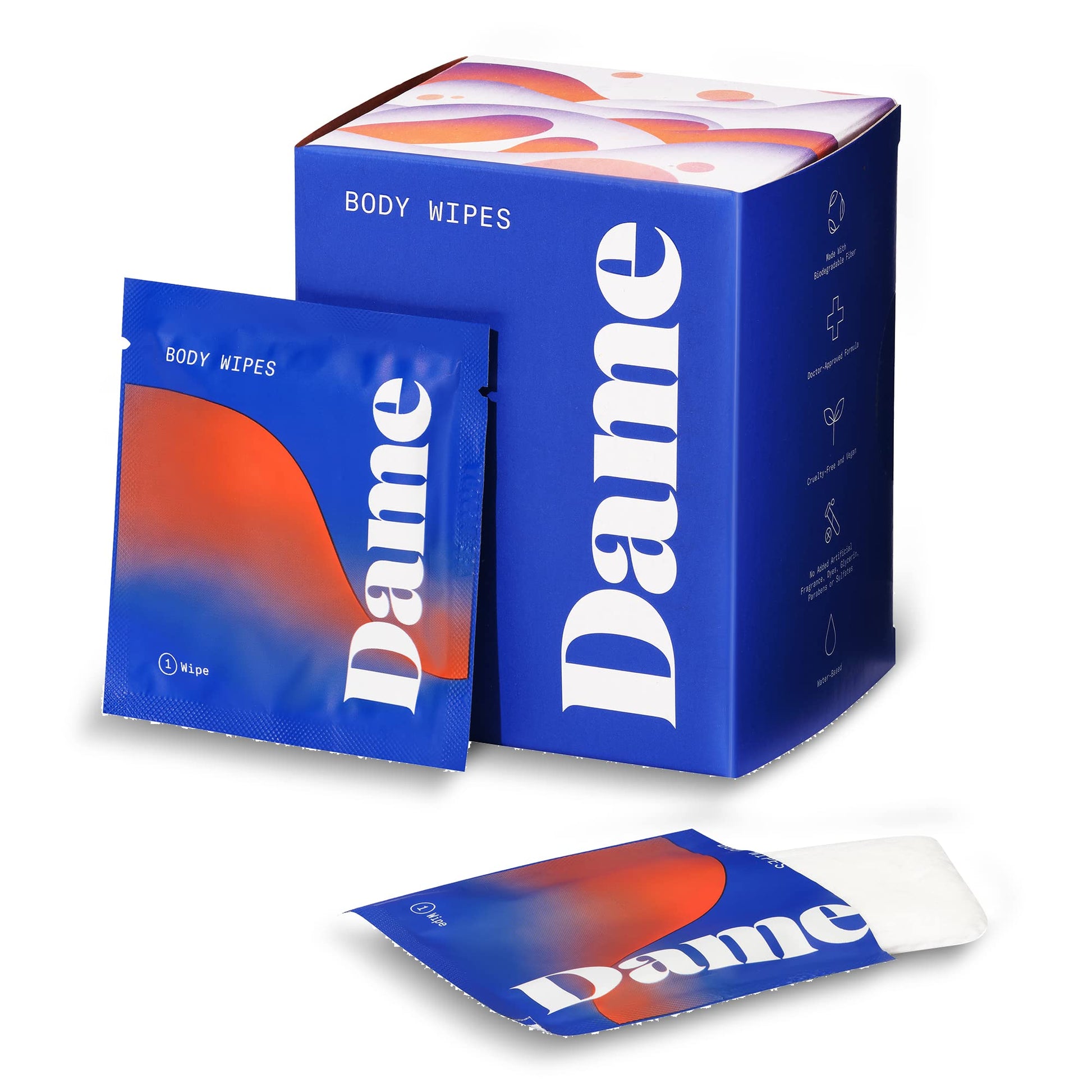 Dame Products Body Wipes - Cleansing and Nourishing - pH-Balanced Formulated with Aloe Dame Products uk supplements