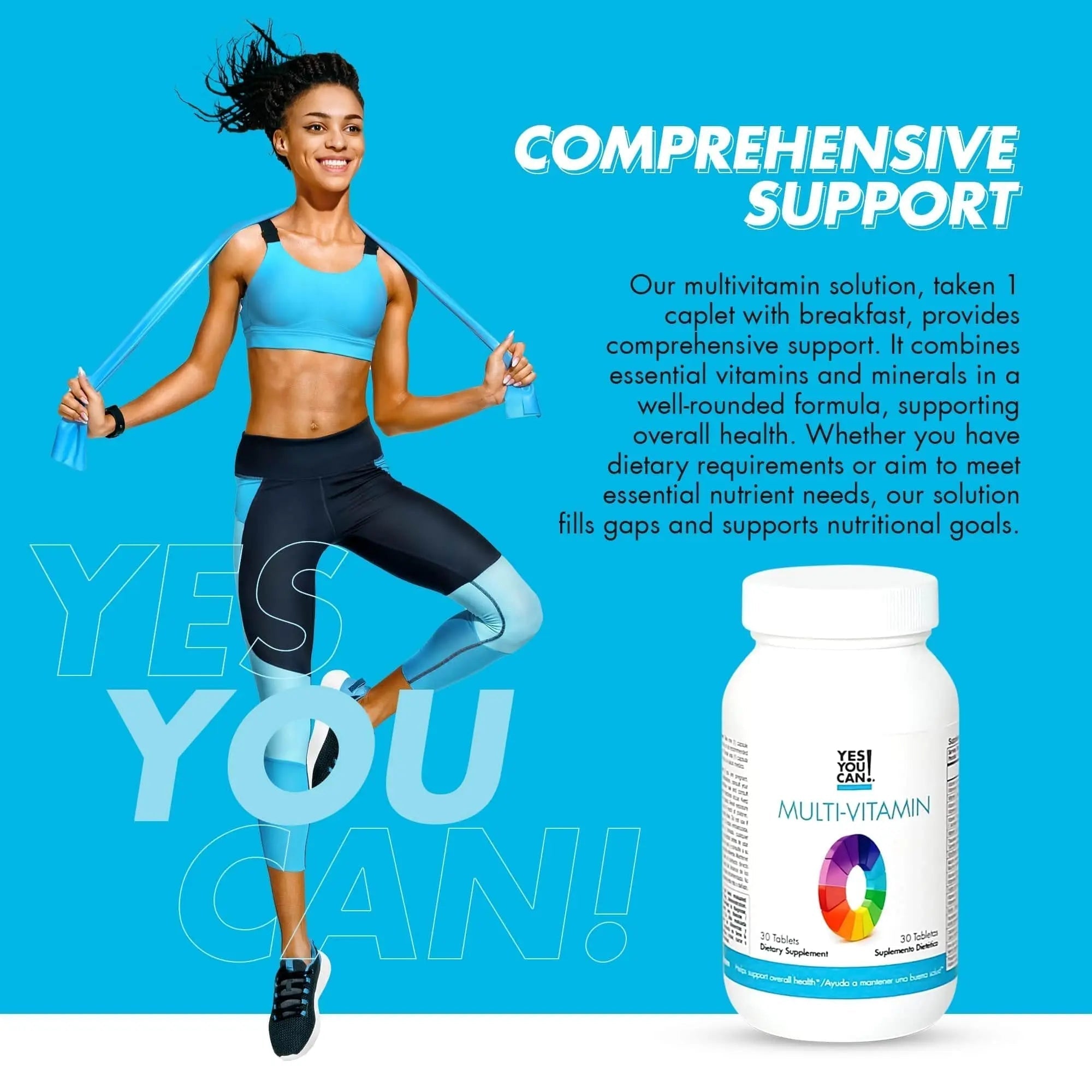 Yes You Can! Daily Multivitamins for Men and Women - Helps Assist Overall Health & Well-Being, Contains Antioxidants Yes You Can! uk supplements