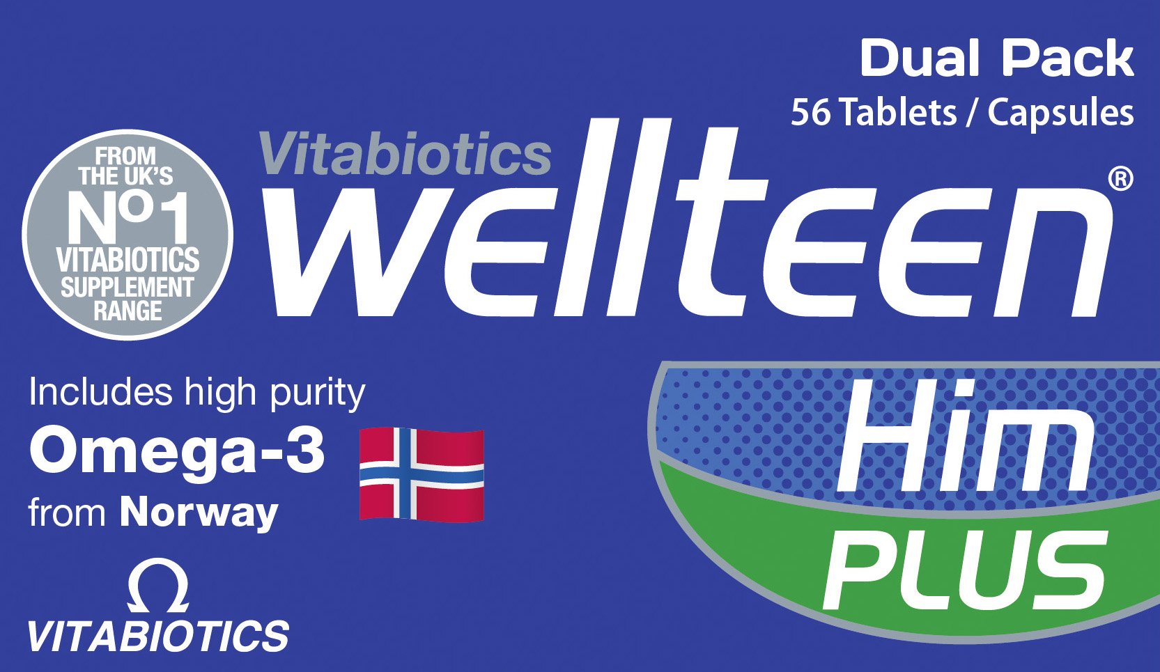 Vitabiotics Wellteen Him Plus Tablets/Capsules, 56 Count (Pack of 1) Wellteen uk supplements