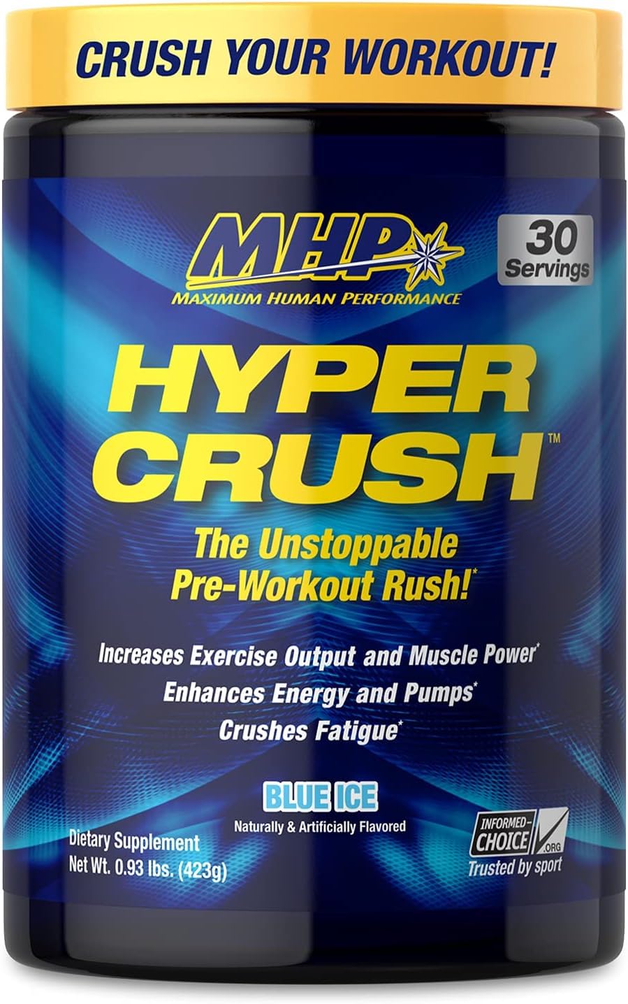 Maximum Human Performance MHP HYPER CRUSH Pre Workout energy drink creatine Maximum Human Performance uk supplements