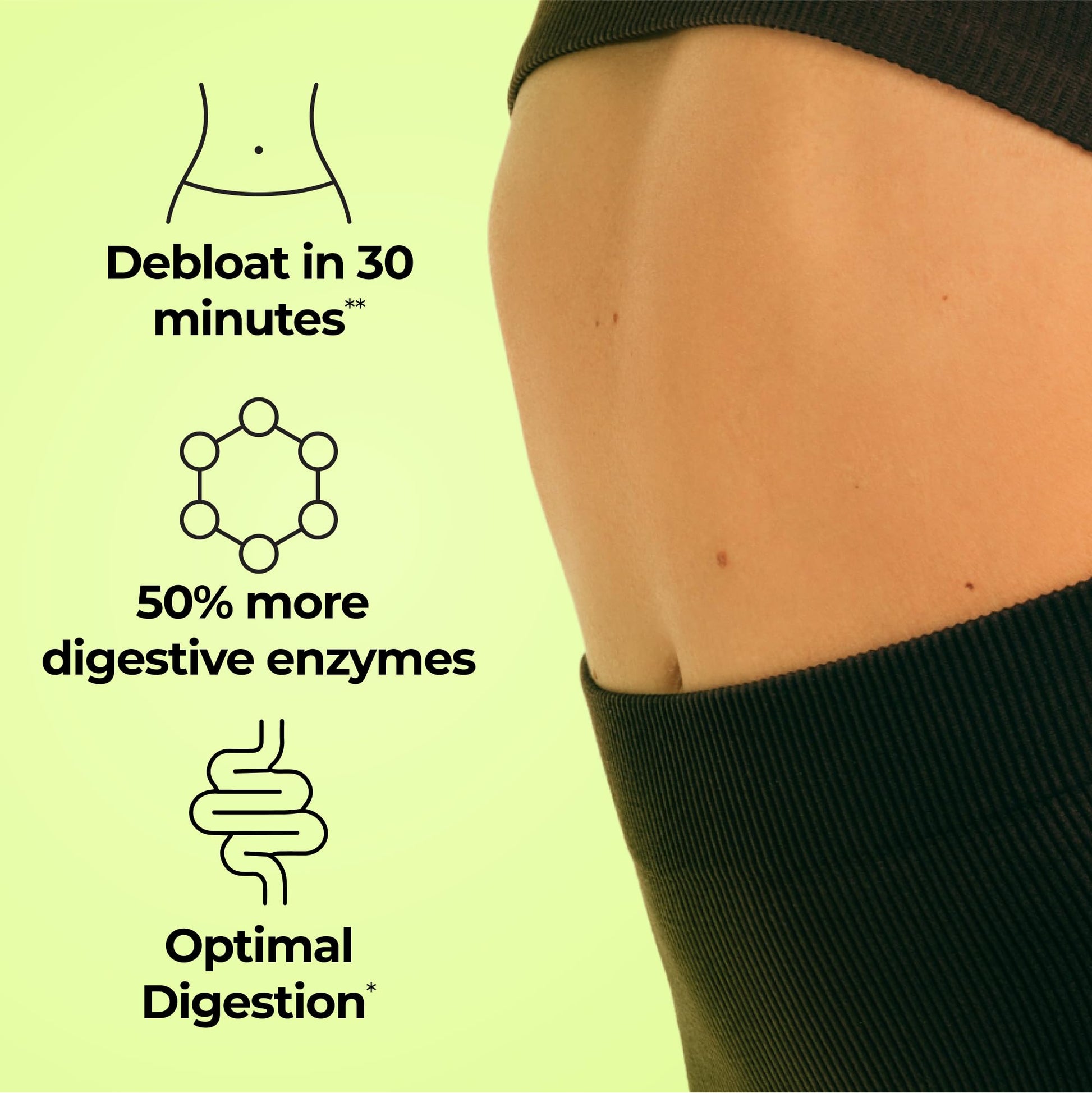 HUM Flatter Me Extra Strength Digestive Enzymes for Women, Men, Digestive Gut Bloating Supplement, Ginger, Peppermint Leaf, Fast Acting Anti Bloat Pills Multi Enzyme for Debloating, 60 Capsules HUM uk supplements